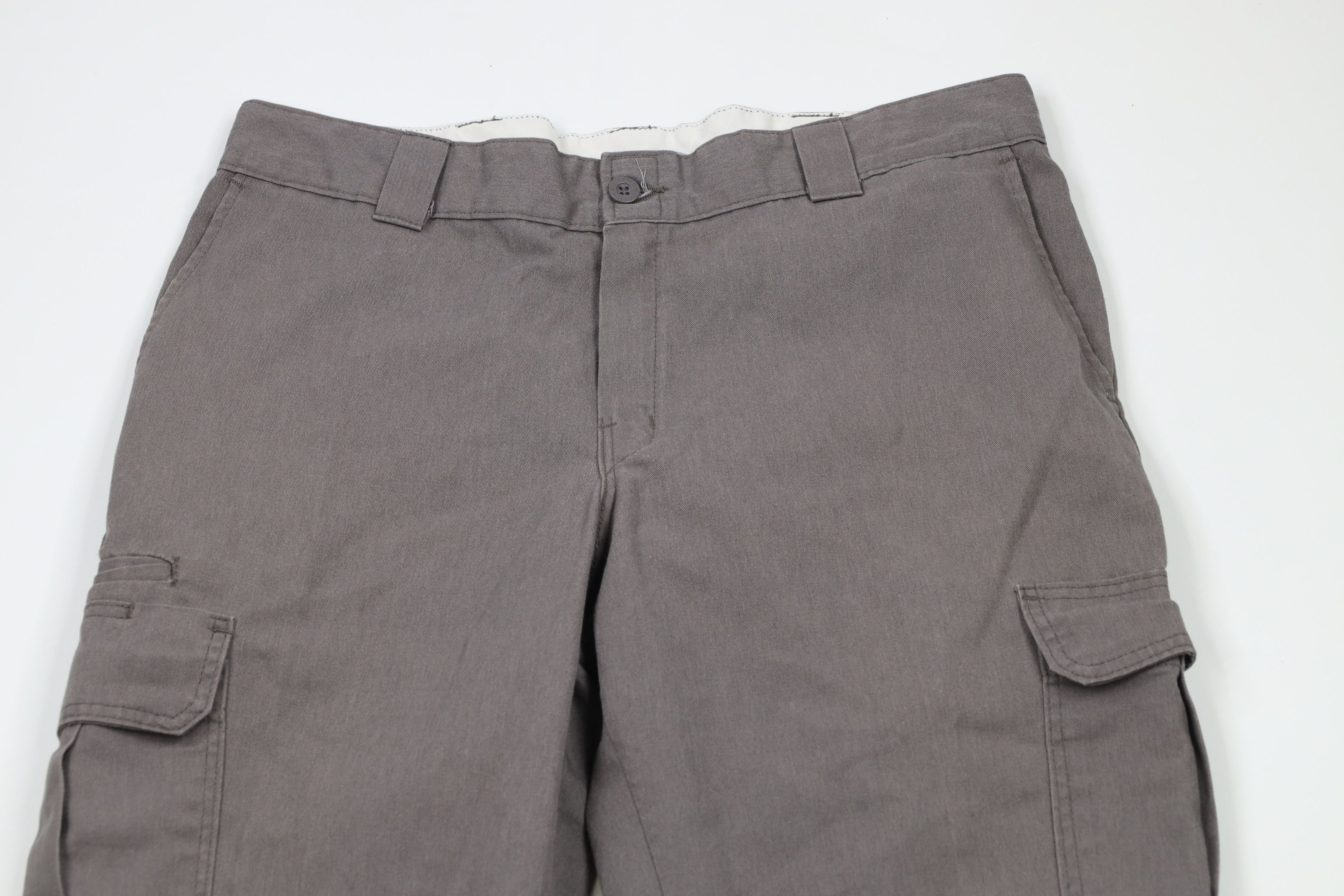 Dickies × Vintage Vintage Y2K Dickies Straight Wide Leg Cargo Pants Gray Size US 38 / EU 54 - 2 Thumbnail