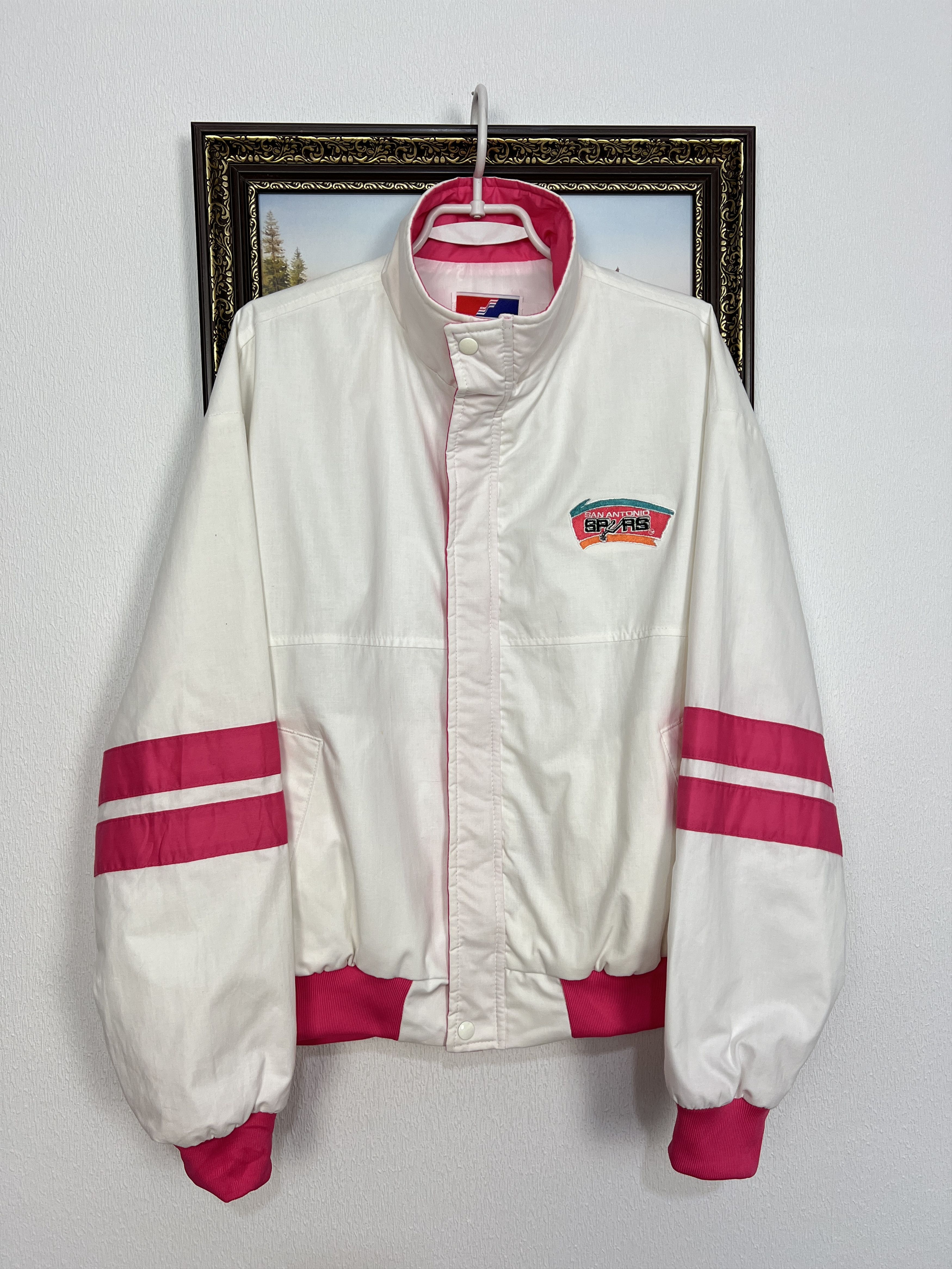 Swingster Vintage 90's San Antonio Spurs NBA Bomber Jacket Rare Hype Size US L / EU 52-54 / 3 - 1 Thumbnail