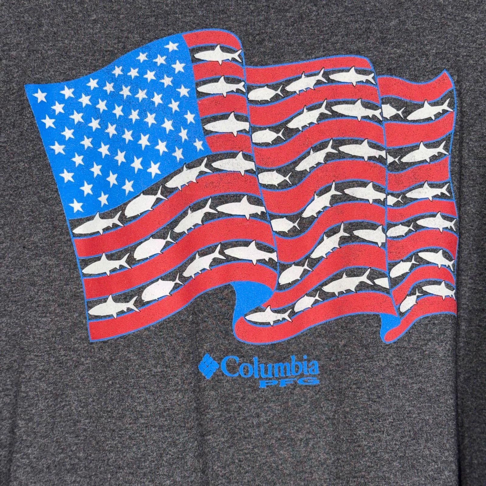 Columbia Columbia PFG Long Sleeve Shirt with American Flag Graphic XL Size US XL / EU 56 / 4 - 6 Thumbnail