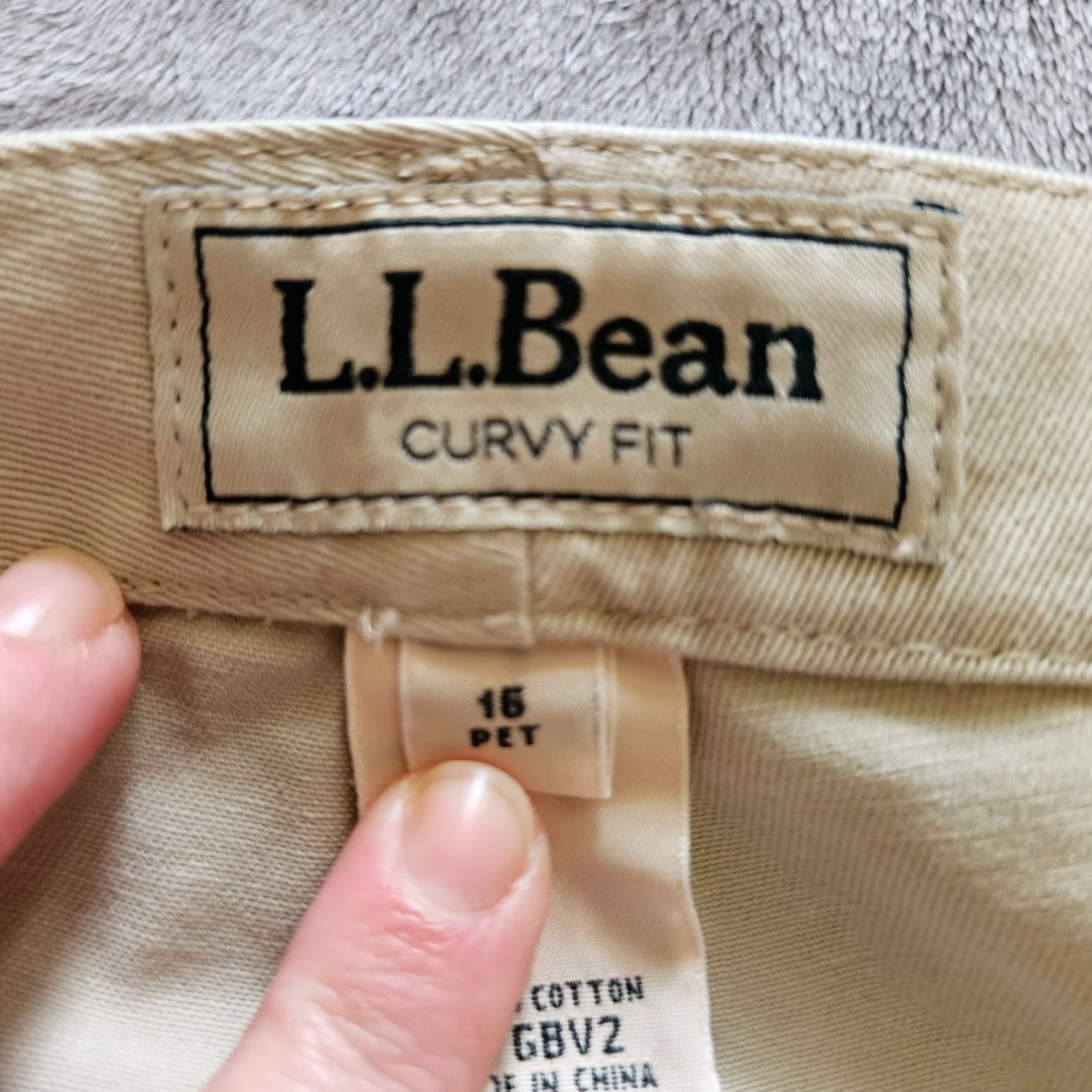 Vintage LL Bean Pant Slacks Women Size 16 Beige Tan High Rise Flat Front Zip Closure Dress Pants Classic Straight Size 38" / US 16 / IT 52 - 3 Thumbnail