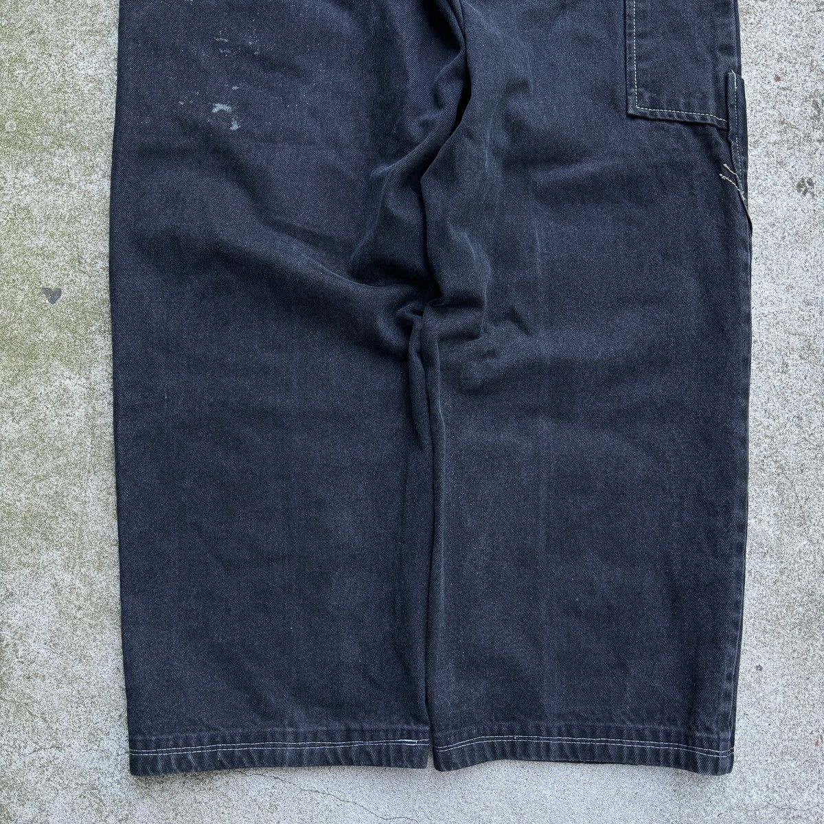 Vintage Y2K Baggy Faded Thrashed Wide Leg Skater Jeans ERD Grunge Size US 32 / EU 48 - 13 Thumbnail