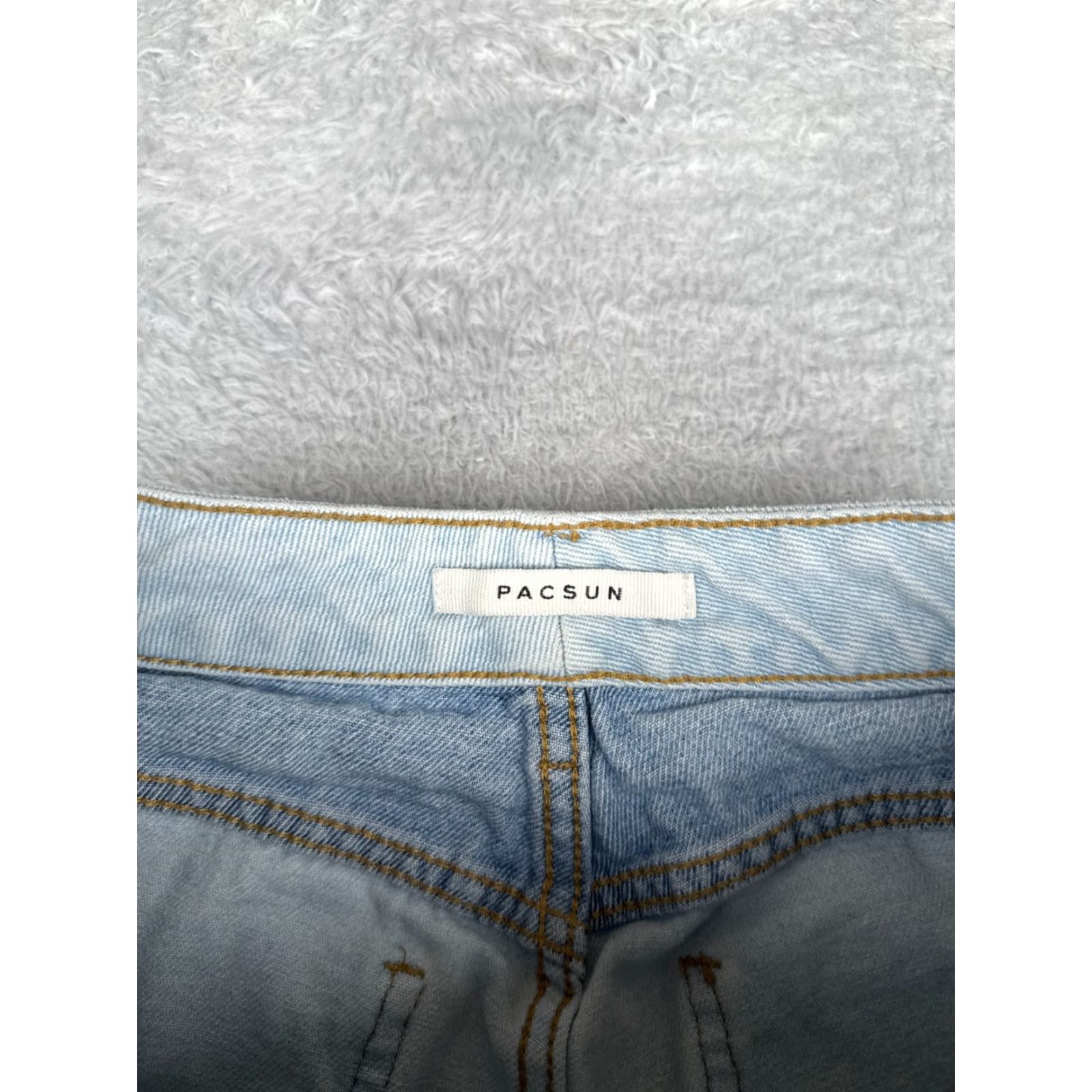 Pacsun Pacsun Jeans Women 24 Blue Denim Skinny Leg Mid Rise Patchwork 100% Cotton Size 42" / US 20 - 6 Thumbnail