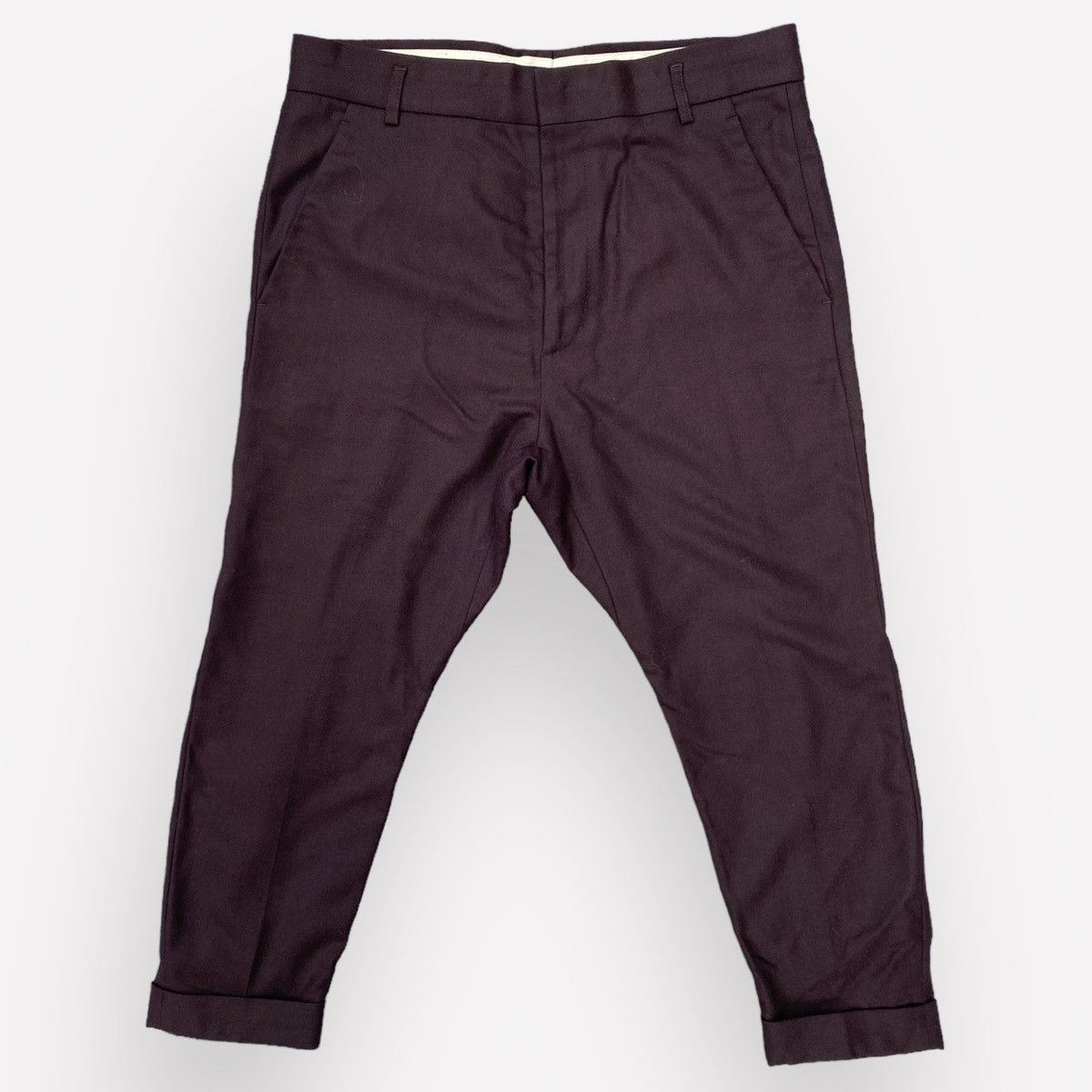 Haider Ackermann Fleece/Cashmere Blend Drop Crotch Cropped Pants Size US 32 / EU 48 - 1 Thumbnail
