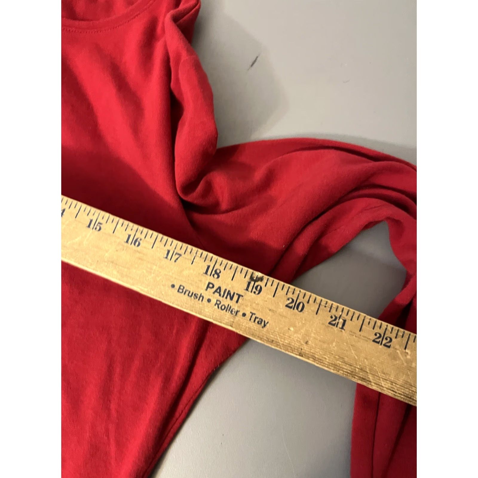 Croft & Barrow Ladies Croft & Barrow Large Red Snowflake Silver Embroidered Long Sleeve T Shirt Size L / US 10 / IT 46 - 5 Thumbnail