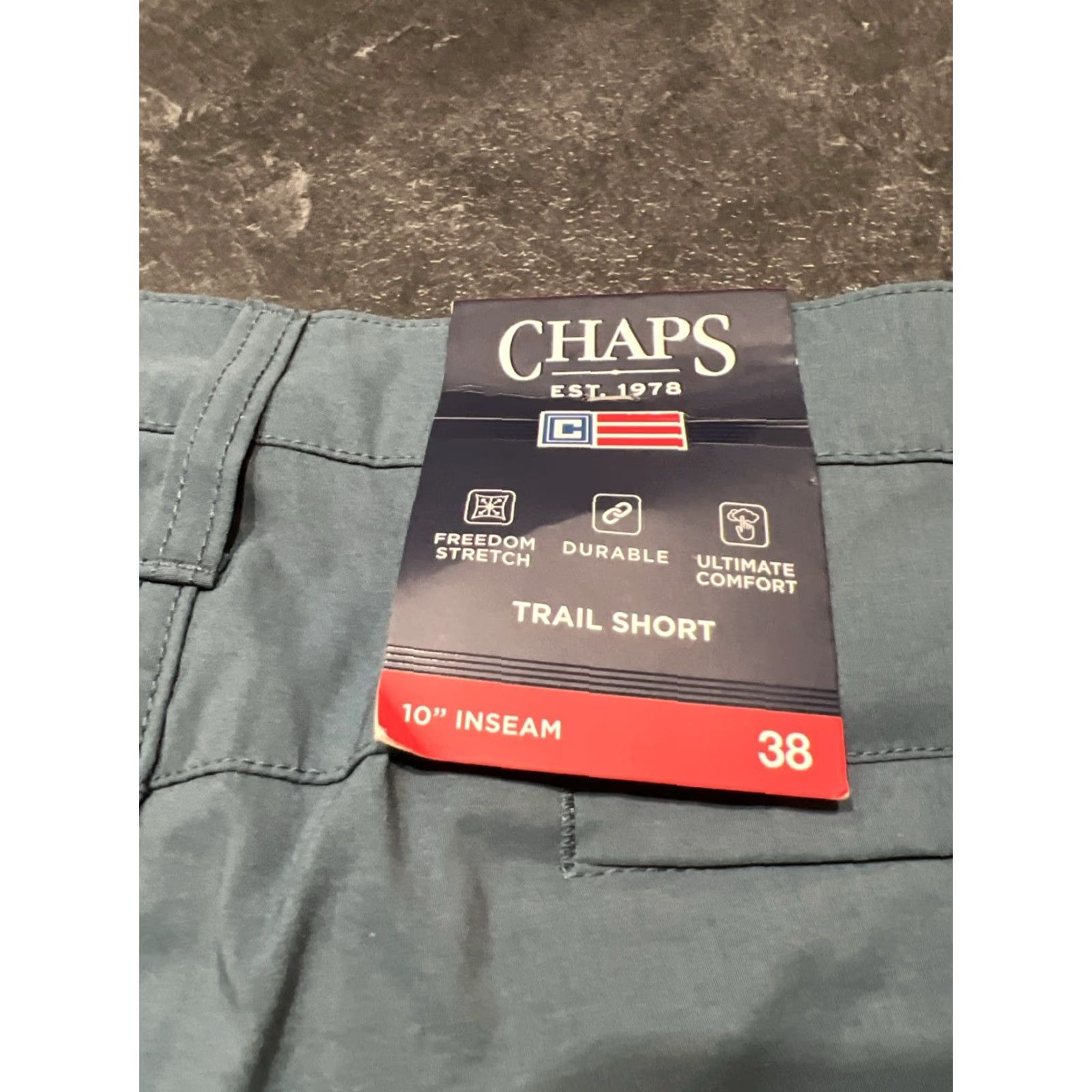 Chaps Chaps Men's Flat Front Cotton Canvas Hiking Shorts Size 38 Blue Casual Travel Outdoor Size US 38 / EU 54 - 7 Thumbnail