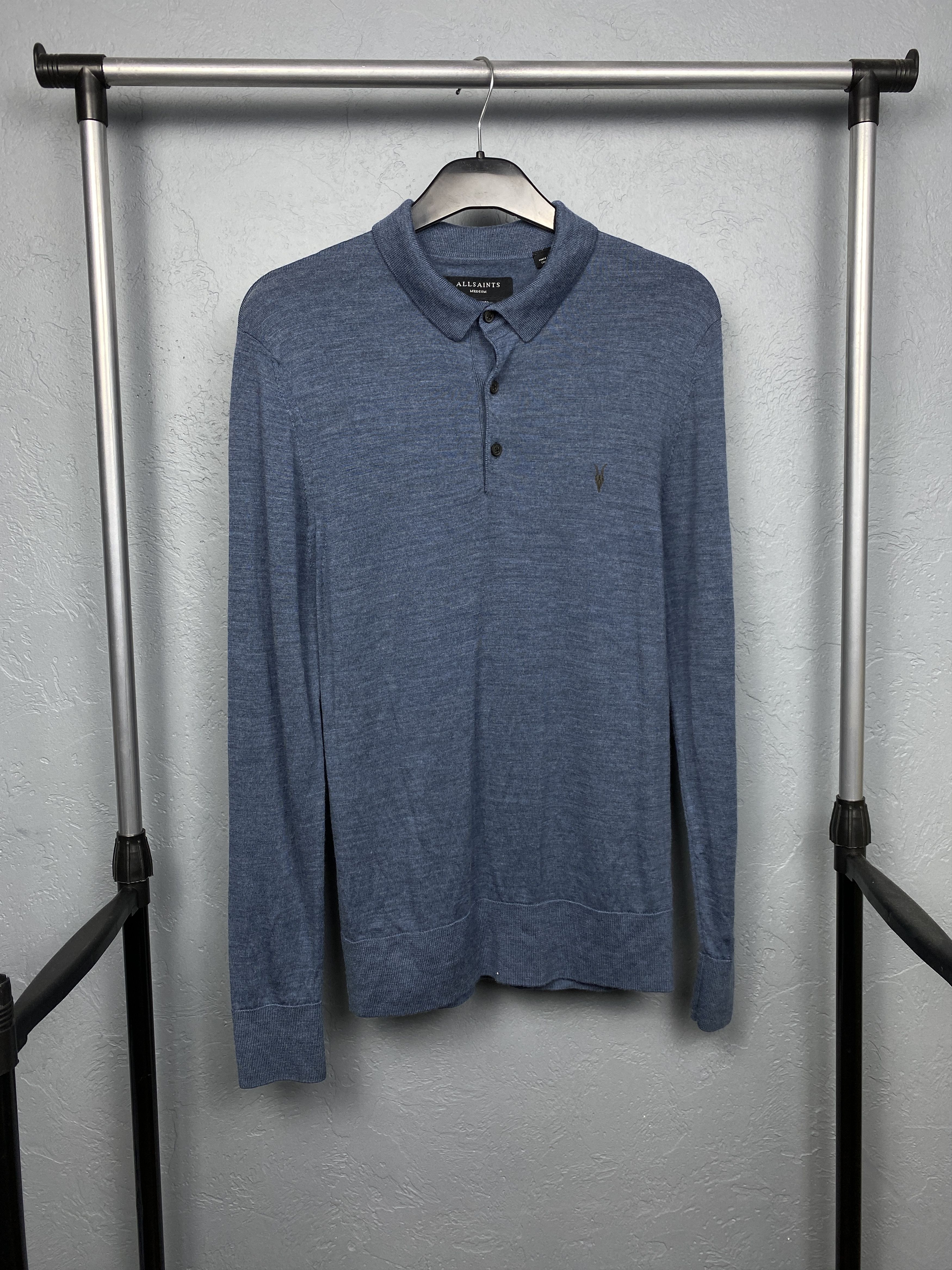 Allsaints AllSaints Mens Mode Merino Wool Sweater Size US M / EU 48-50 / 2 - 1 Thumbnail