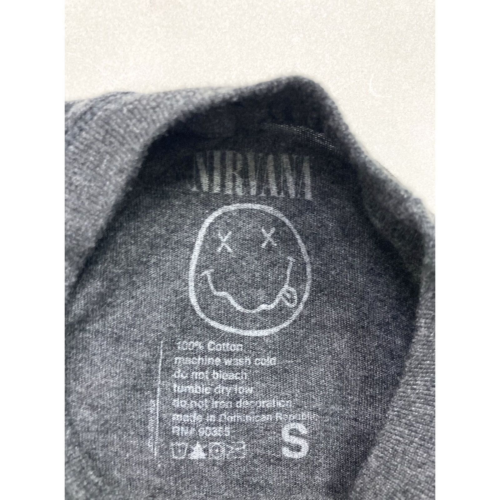 Etro Nirvana T-Shirt Women Small Black Heather Retro Music Crew Neck Short Sleeve Pullover Cotton Size S / US 4 / IT 40 - 4 Thumbnail