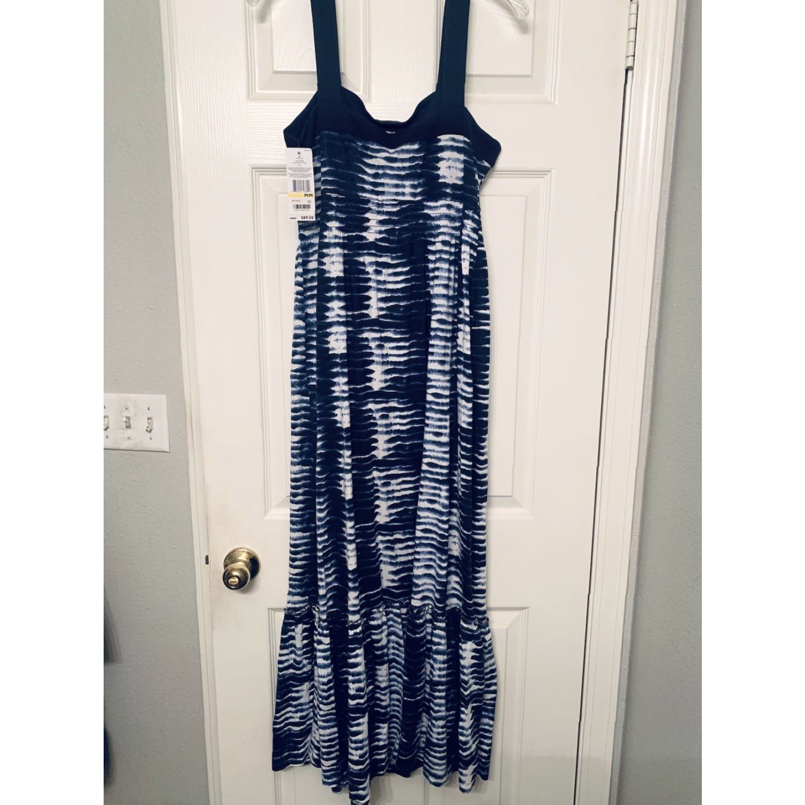 Tommy Hilfiger Tommy Hilfiger Maxi Dress Women M Sleeveless Jersey Knit Blue Casual Party/Cocktail Travel Size M / US 6-8 / IT 42-44 - 5 Thumbnail