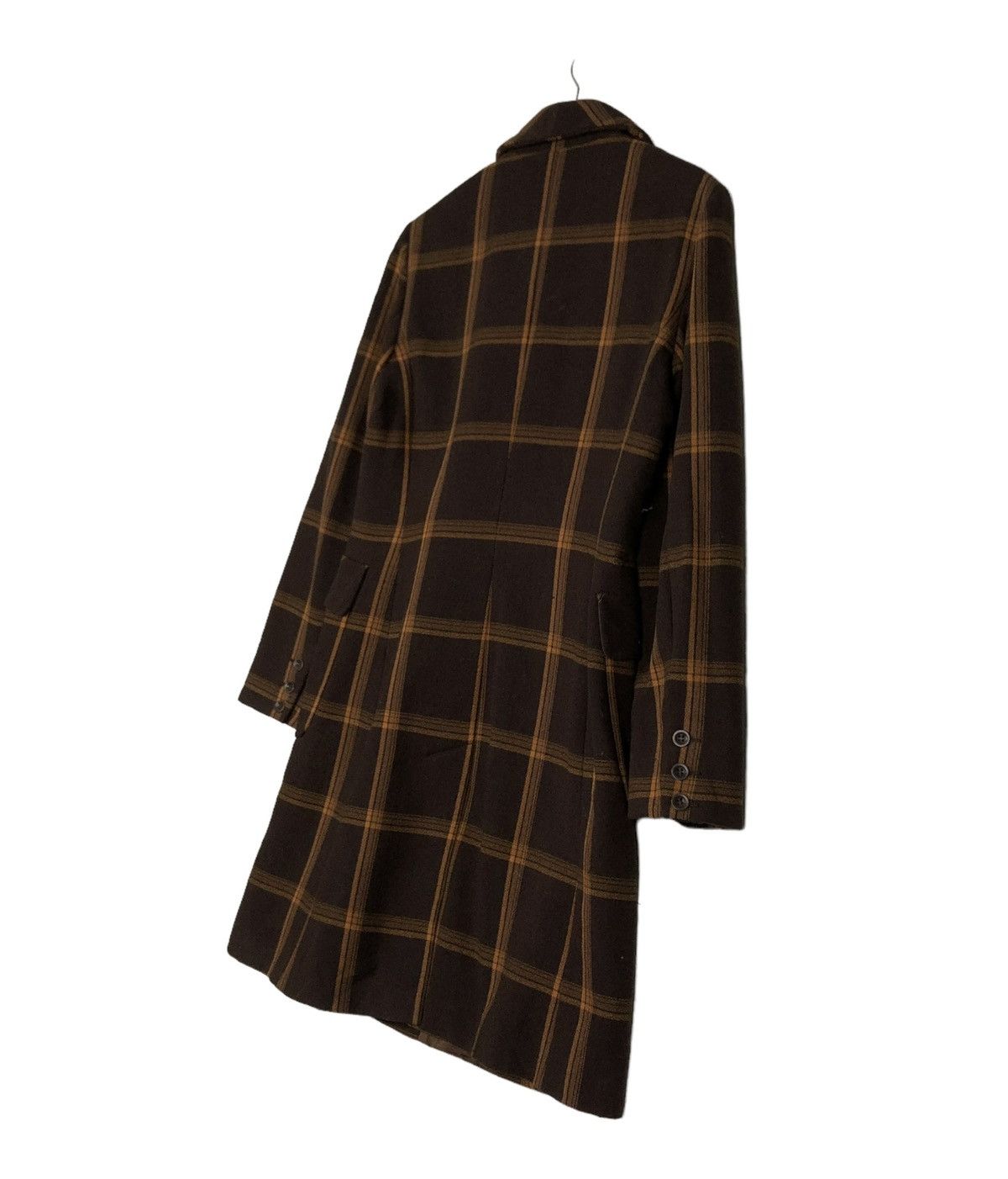 Vintage 🔥LONG JACKET WOOL SPORTMAX MADE IN ITALY TARTAN DESIGN Size M / US 6-8 / IT 42-44 - 14 Thumbnail