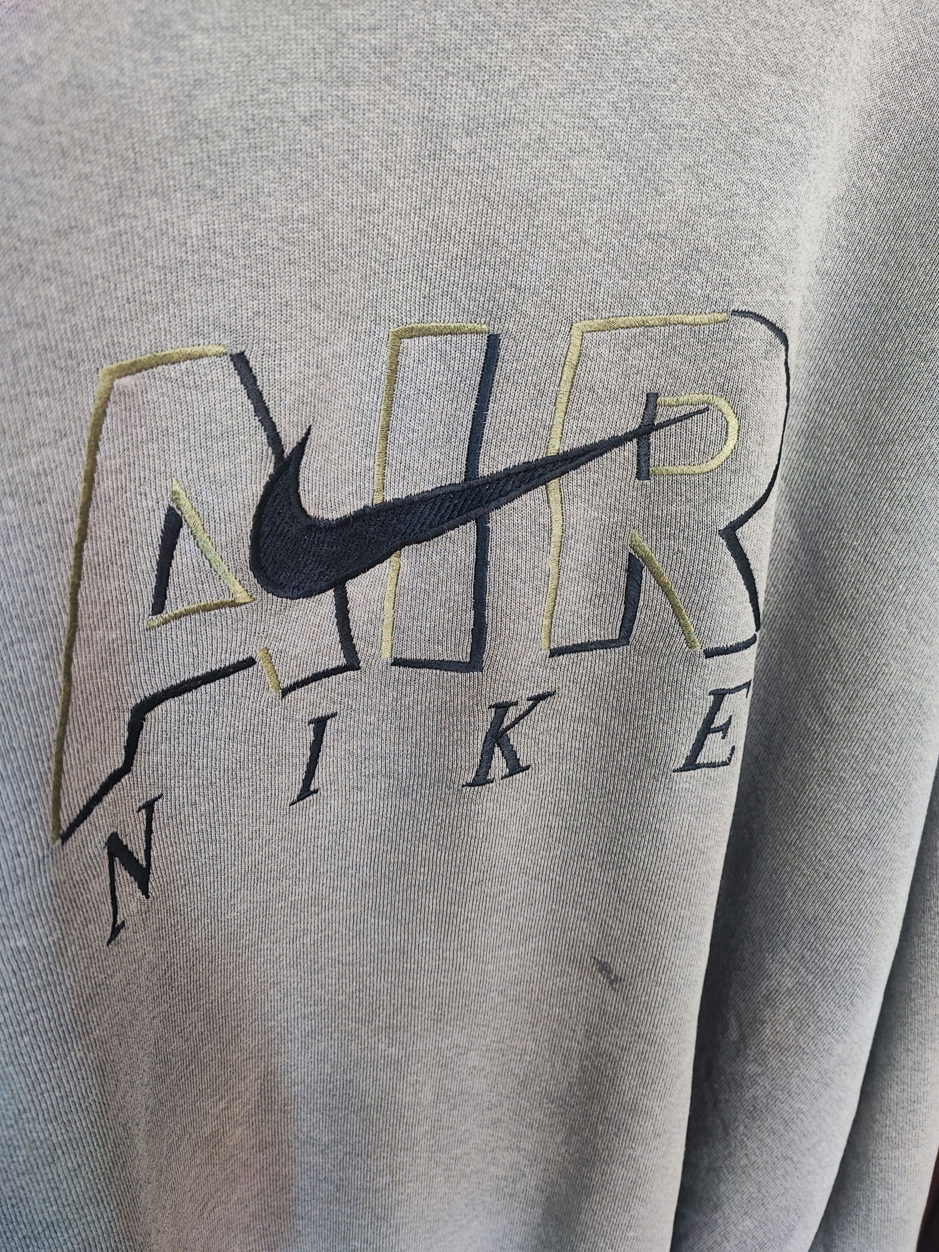 Nike Vintage 90's Big Swoosh Logo Distressed Sweatshirt Size US XL / EU 56 / 4 - 10 Thumbnail