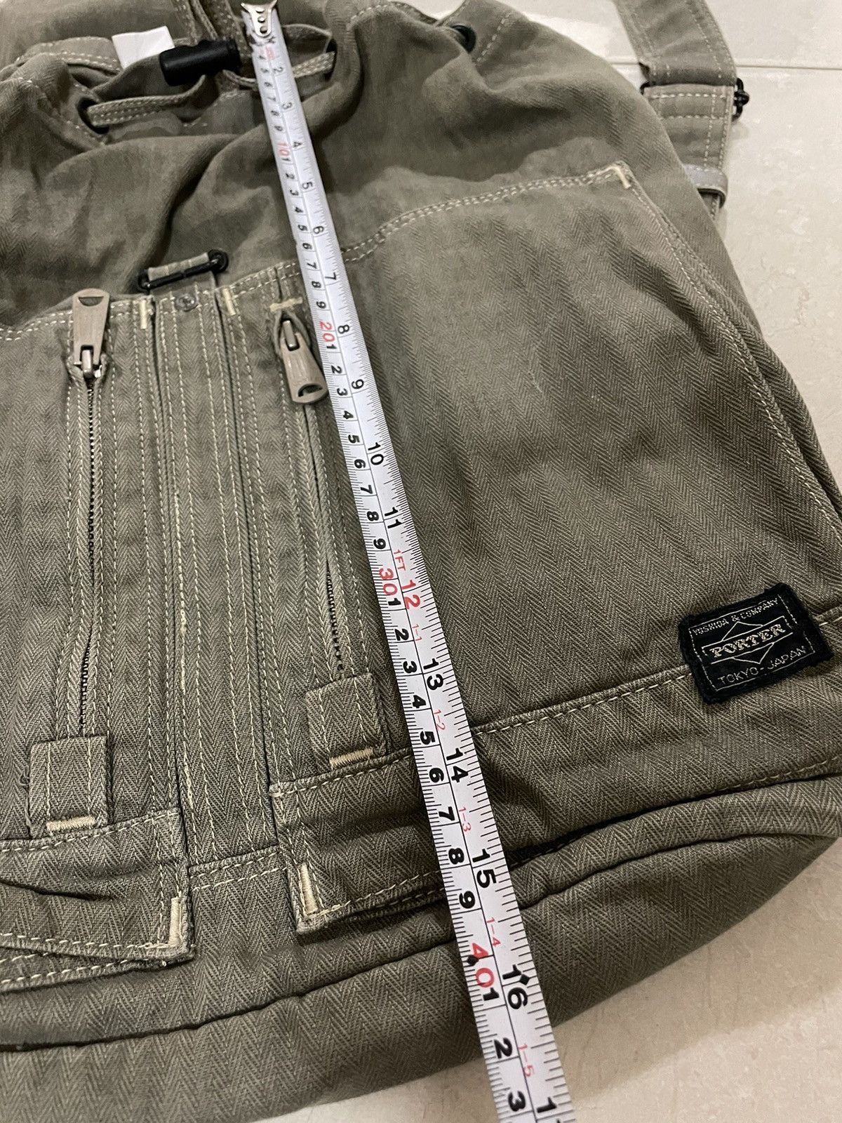 Japanese Brand Vtg Porter Herringbone Mini Backpack/Rucksak Tokyo Japan Size ONE SIZE - 12 Thumbnail