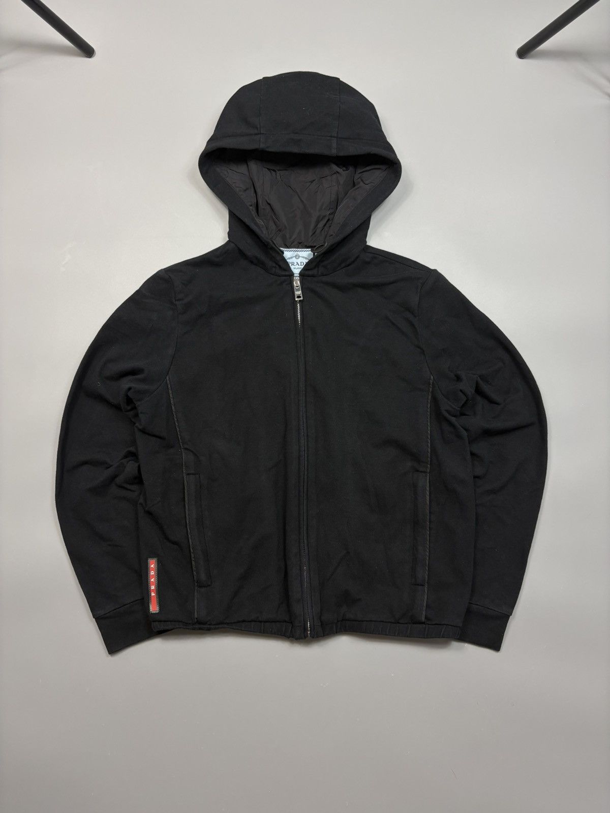 Prada PRADA RED TAB WOMEN’S NYLON ZIP HOODIE Size S / US 4 / IT 40 - 1 Thumbnail