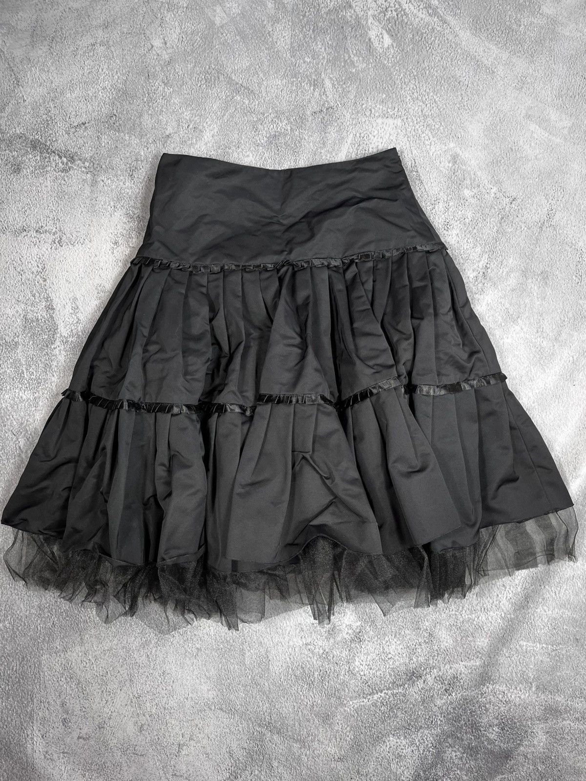 Vintage Vintage mesh lush midi skirt opium style avant garde Size 27" / US 4 / IT 40 - 1 Thumbnail