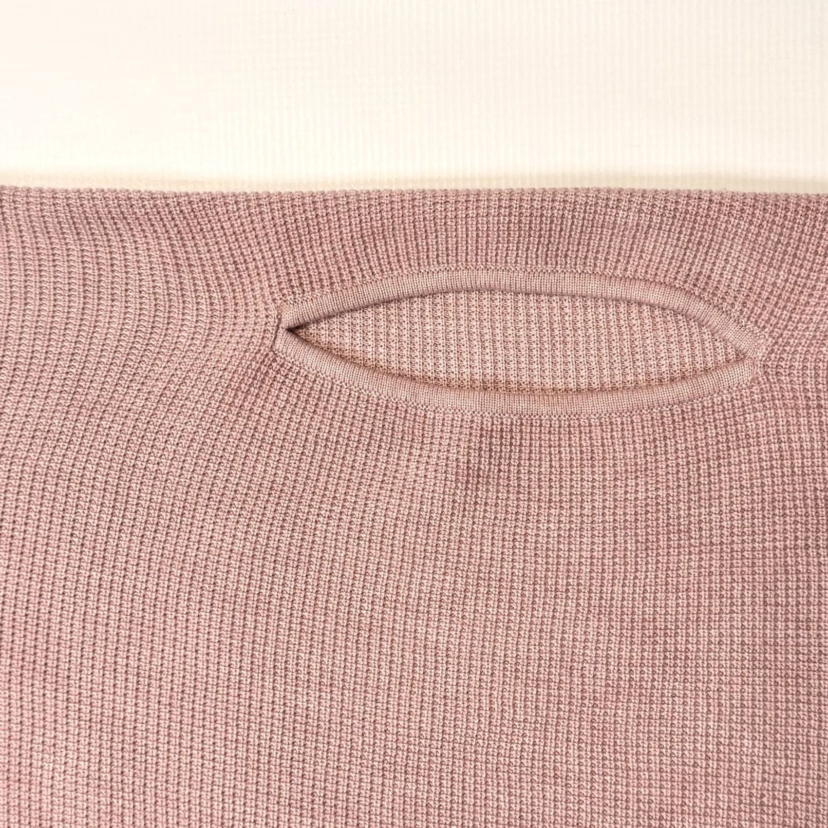 Lululemon Lululemon Forward Flow Cape Womens One Size Pink Waffle Knit Asymmetrical Hem Sweater Capes Size ONE SIZE - 6 Thumbnail