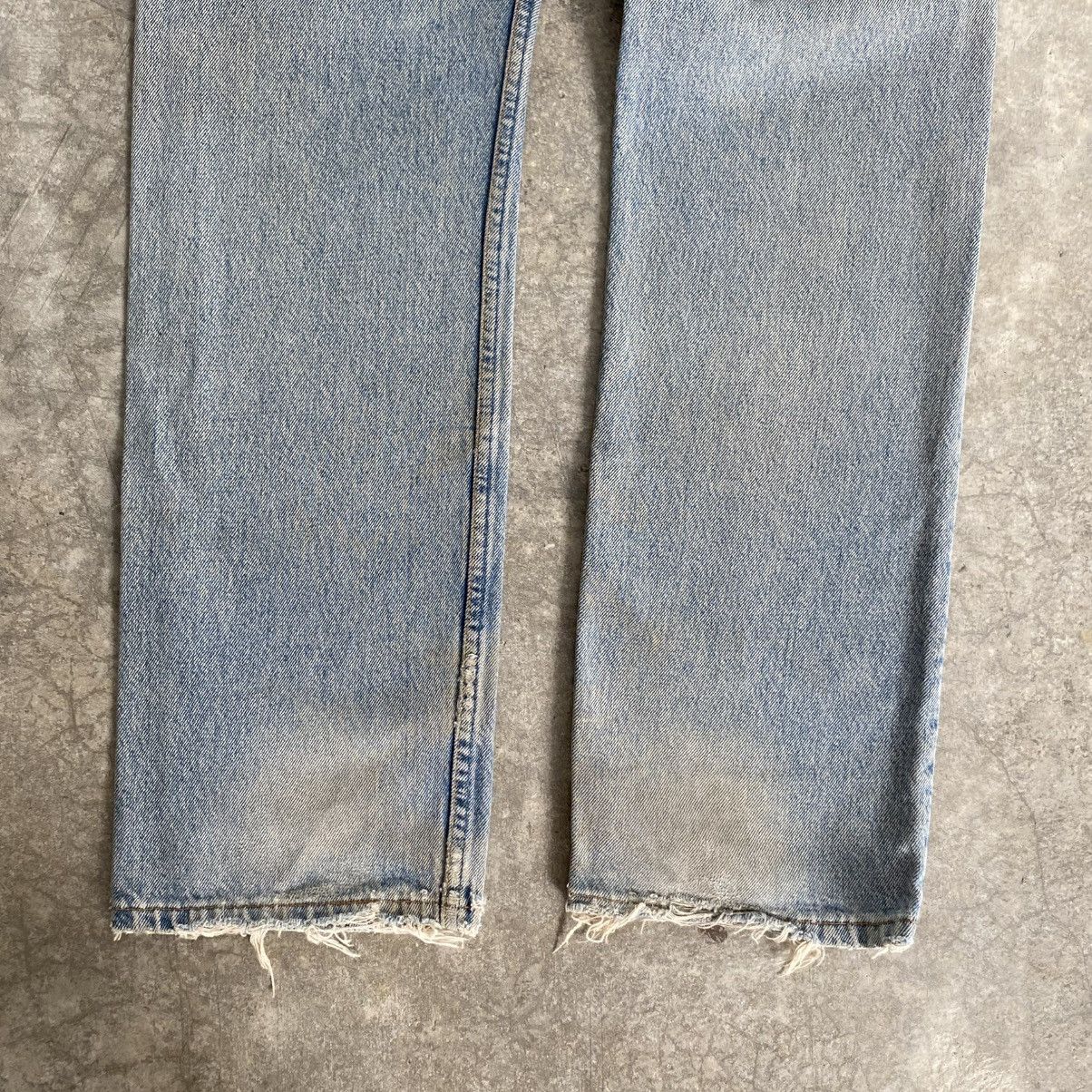 Levi's Vintage 1995 Levis 501 Faded Muddy Blue Denim Jeans Size US 30 / EU 46 - 18 Thumbnail