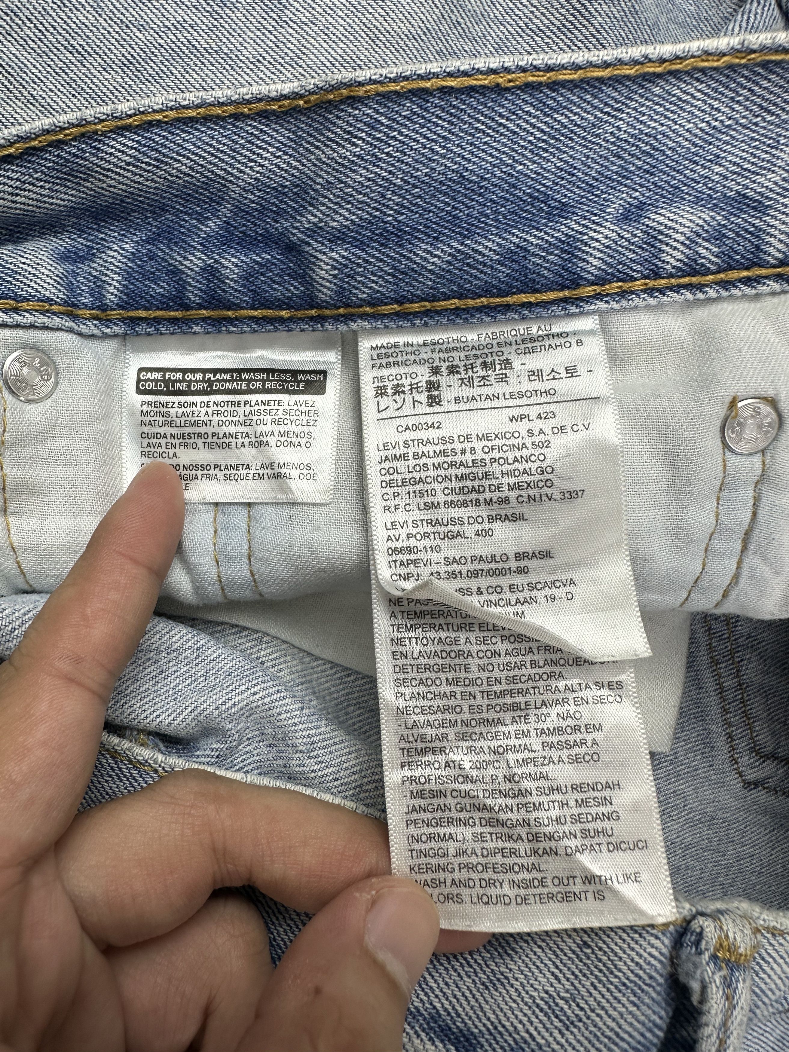 Levi's Vintage Levis 505 Faded Blue Jeans S0049 Size US 37 - 5 Thumbnail