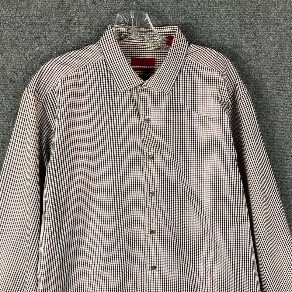 Alfani Alfani Dress Shirt Men's Large Fitted Performance 16.5 34/34 Size US L / EU 52-54 / 3 - 2 Thumbnail