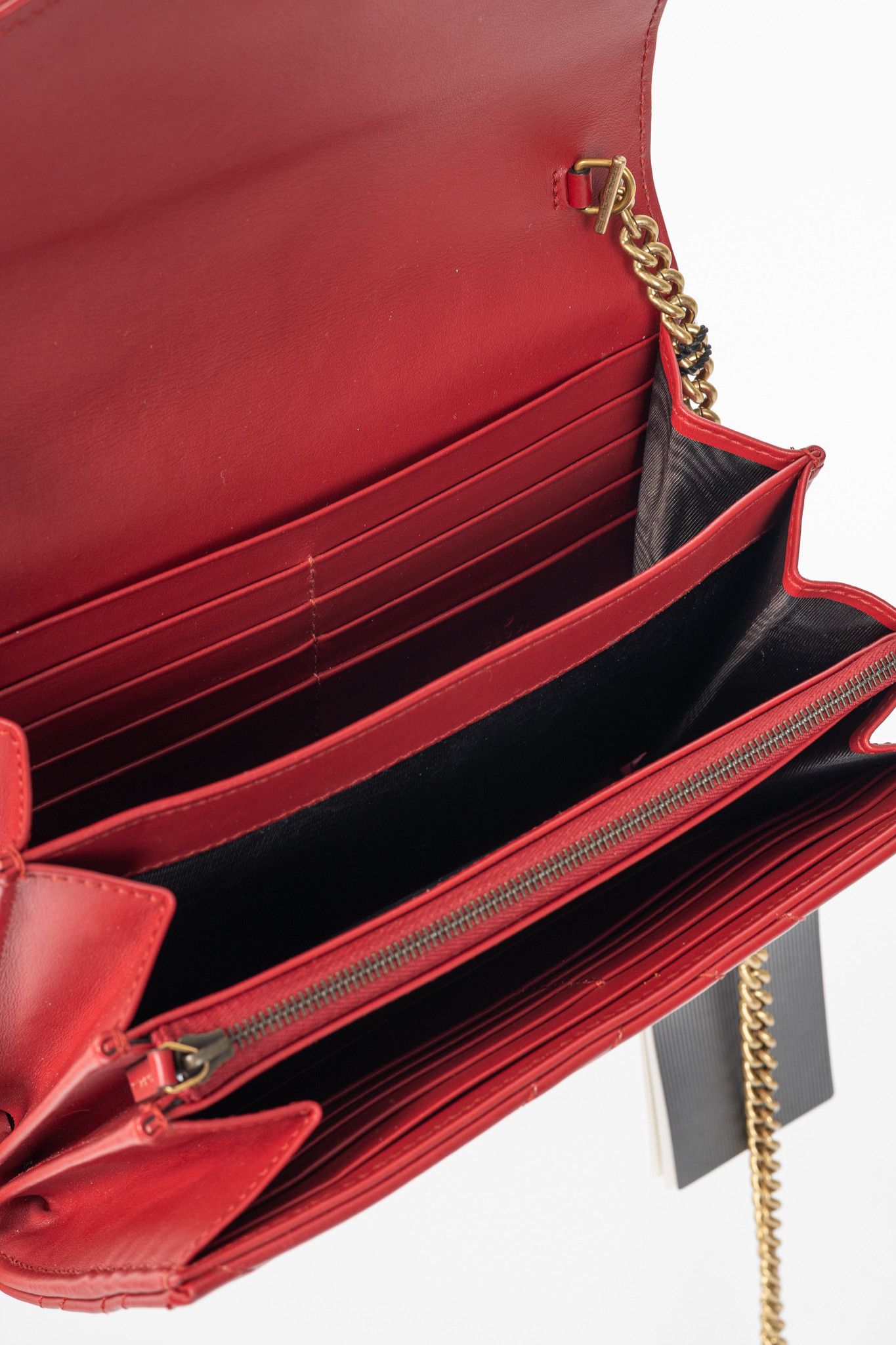 Gucci Gucci GG Marmont Matelasse Chevron Leather Wallet on Chain Size ONE SIZE - 11 Thumbnail