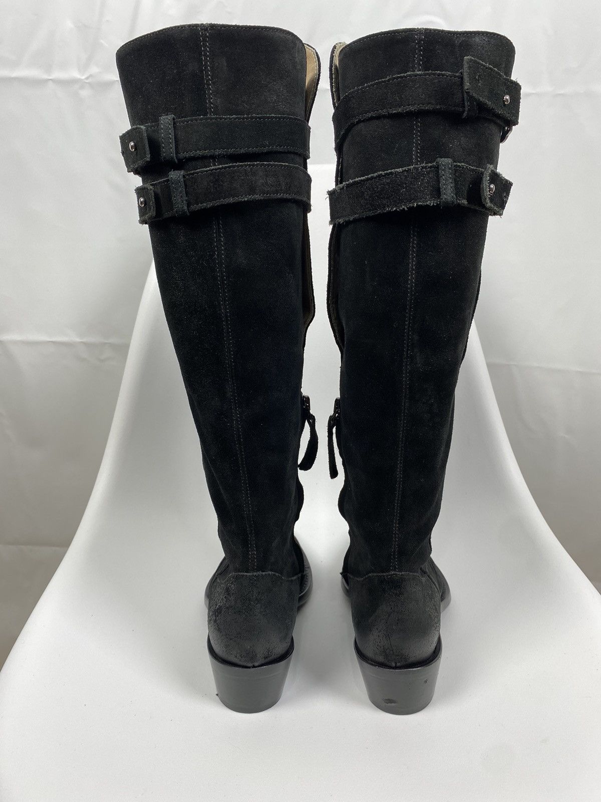 Other Scervino Street Waxed Suede High Heel Boots size 37 Size US 7 / IT 37 - 4 Thumbnail