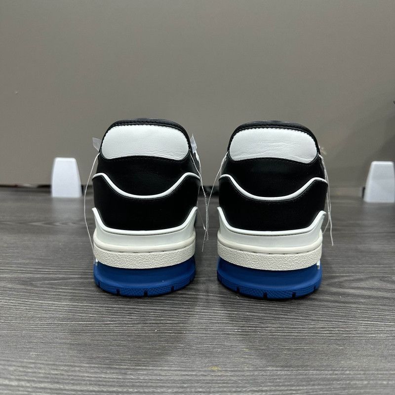 Louis Vuitton Louis Vuitton Trainer Sneakers in Black and Blue -2508 Size US 10.5 / EU 43-44 - 3 Thumbnail