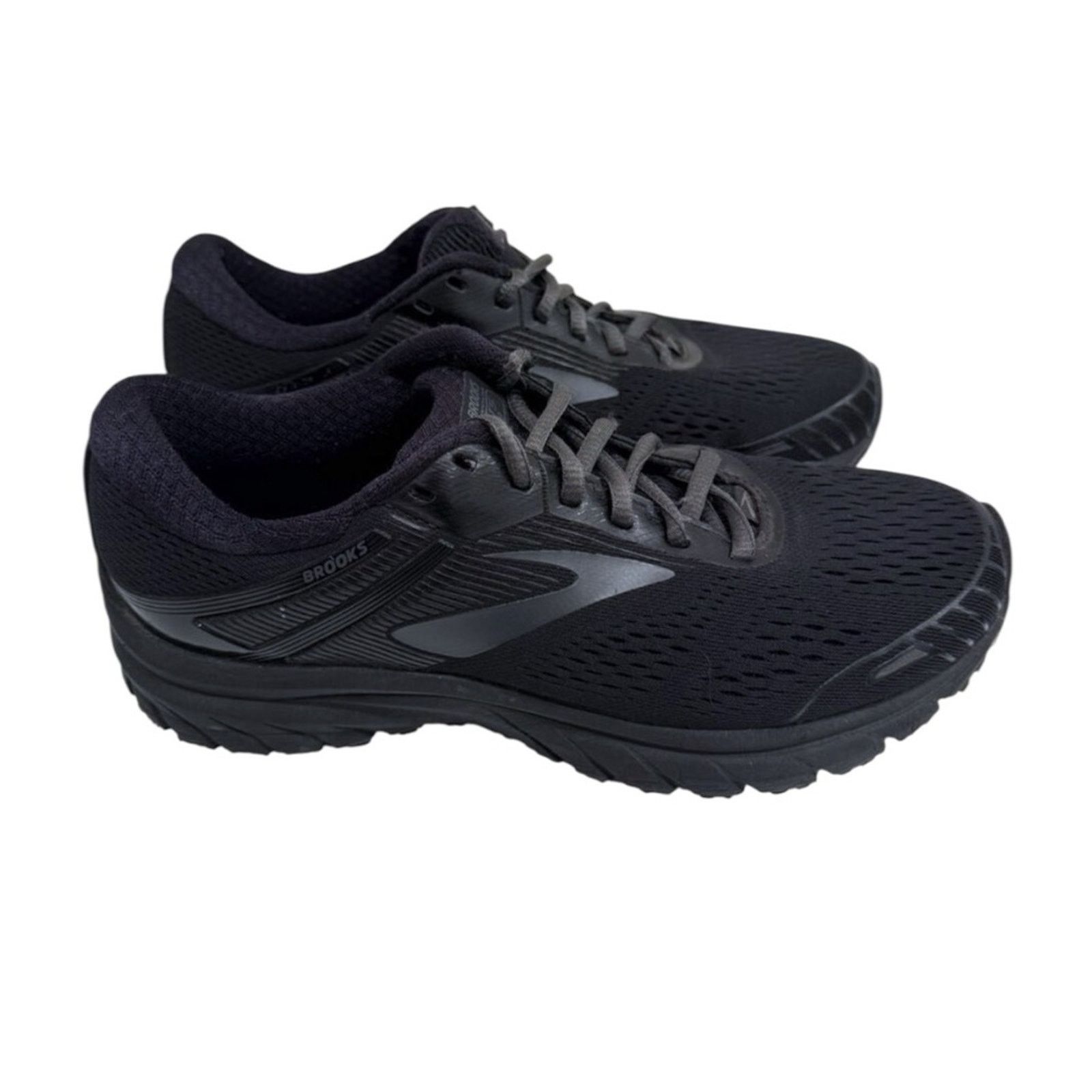 Brooks Womens Adrenaline GTS 18 Black Running Shoes Sneakers
