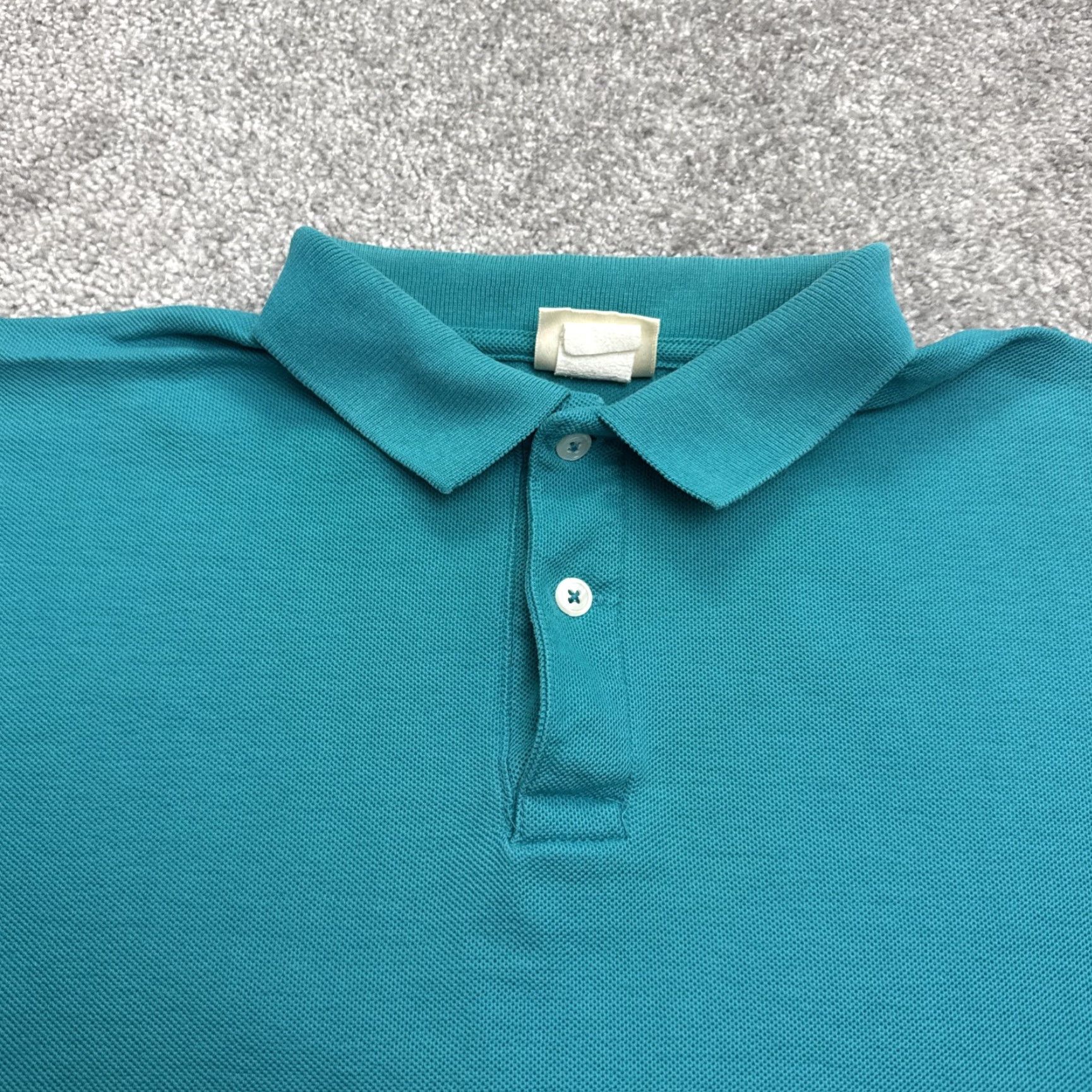 Vintage L.L. Bean Pique Polo Shirt 2XL Blue Short Sleeve Cotton Casual Golf Mens Size US XXL / EU 58 / 5 - 3 Thumbnail