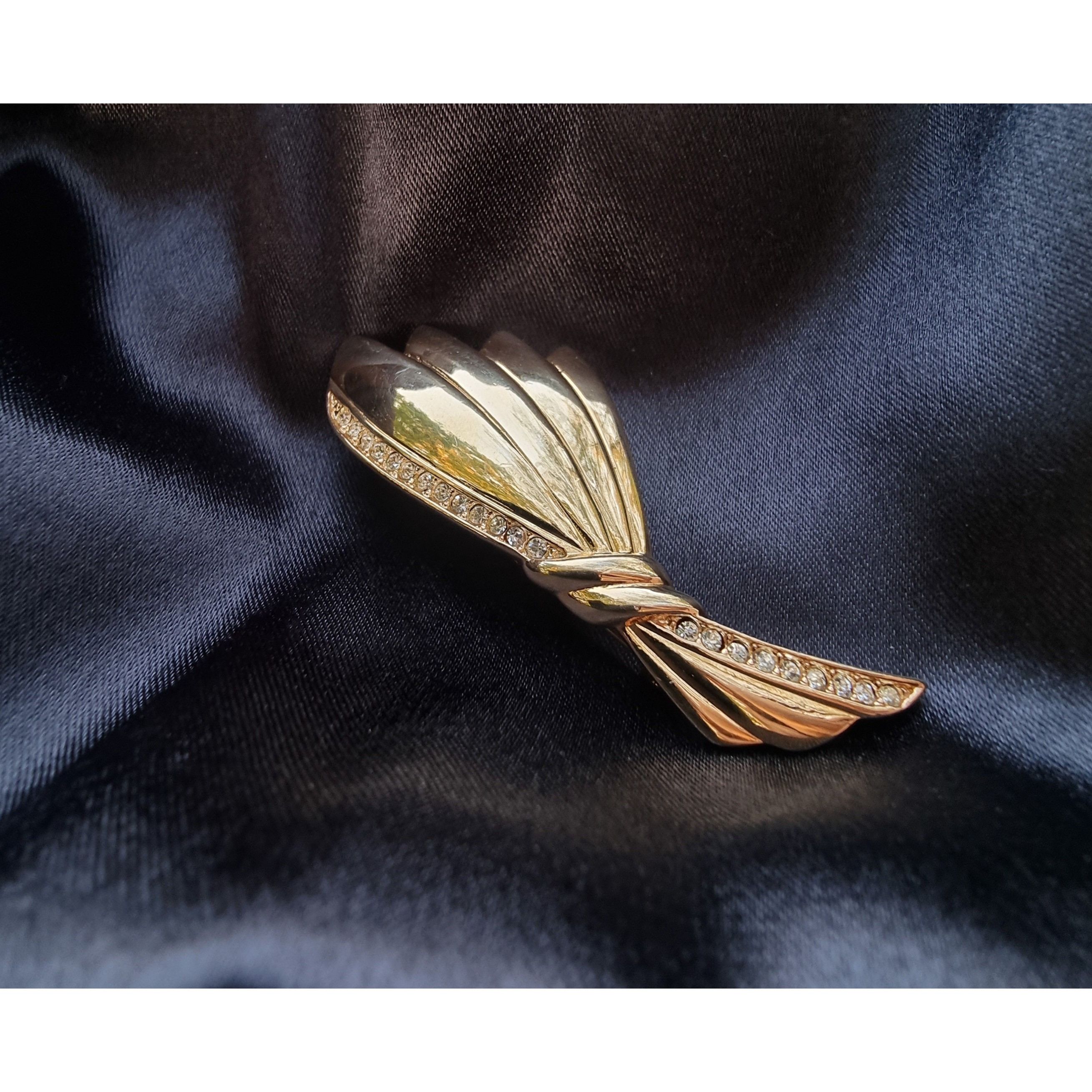 Other Vintage Ribbon Gold Tone 1990s Brooch Pin Size ONE SIZE - 7 Thumbnail