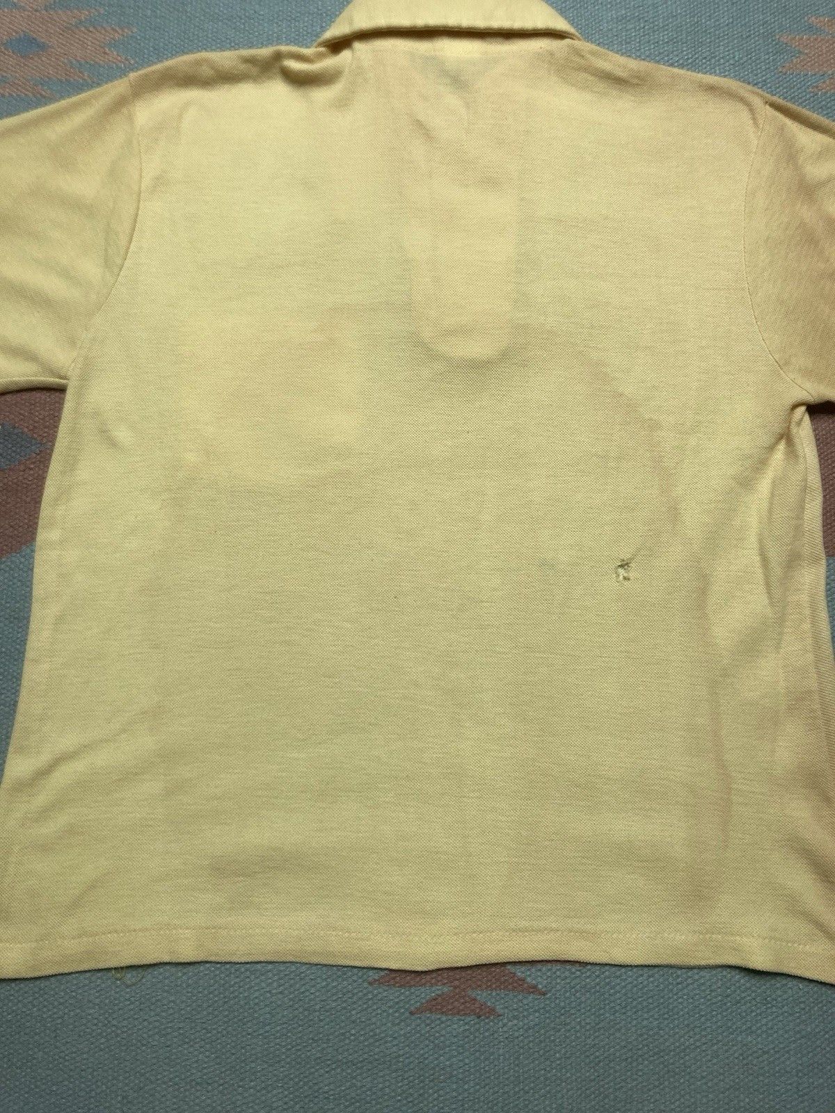 Vintage 70s polo shirt light pale yellow Mojave California medium Size US M / EU 48-50 / 2 - 10 Thumbnail