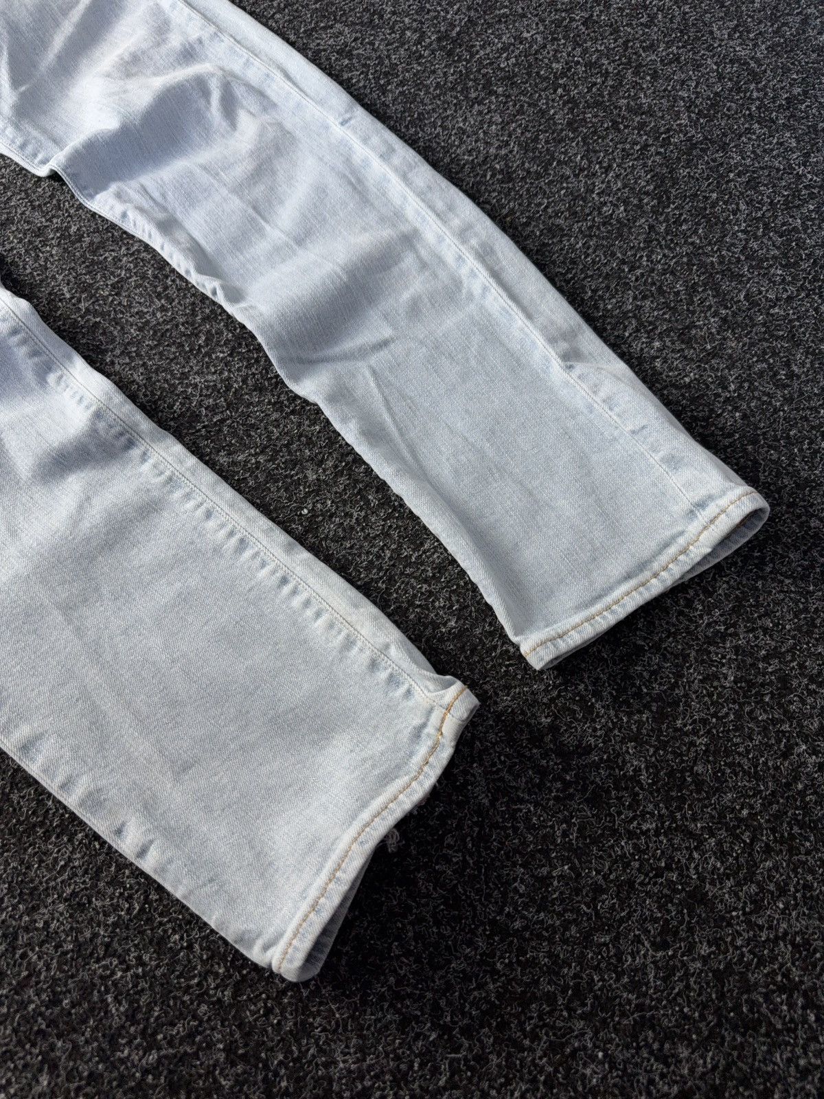 Edwin Vintage 00s Distressed Edwin Light Wash Straight Jeans Size US 33 - 2 Thumbnail