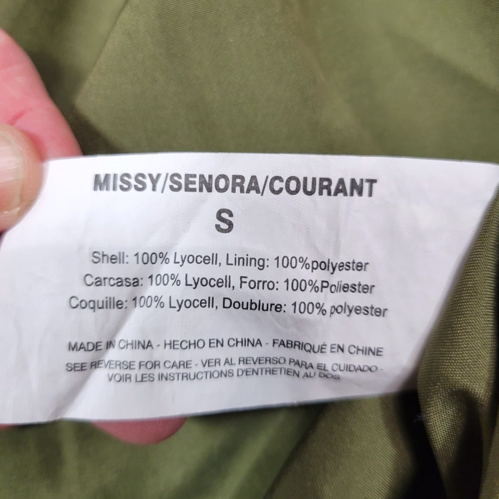 Olive VINTAGE Scoop Women’s Olive Green Military Jacket - Lined, Cargo Utility, Size S, Green, Lyocell, Military Style, New, Jacket, Women, Size S Size S / US 4 / IT 40 - 6 Thumbnail