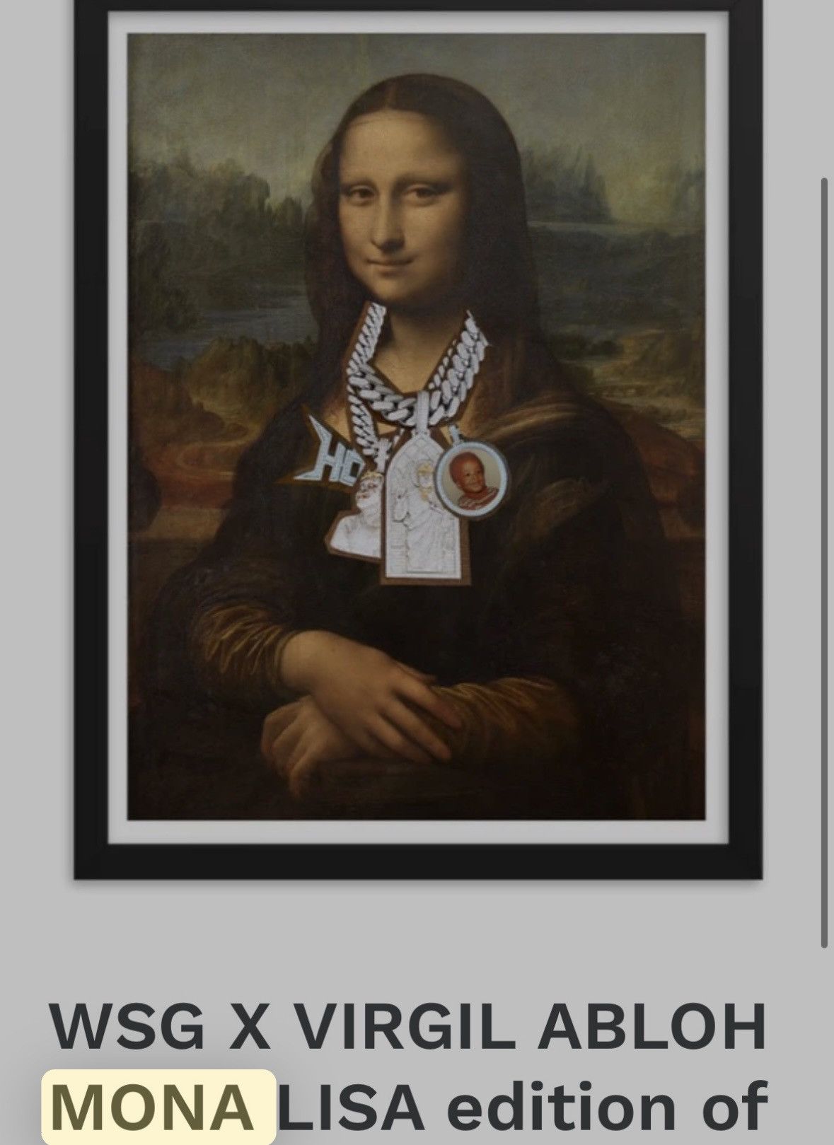 Other PRAY FOR PARIS… MONA LISA VIRGIL COLLAB HOODIE Size US L / EU 52-54 / 3 - 3 Thumbnail