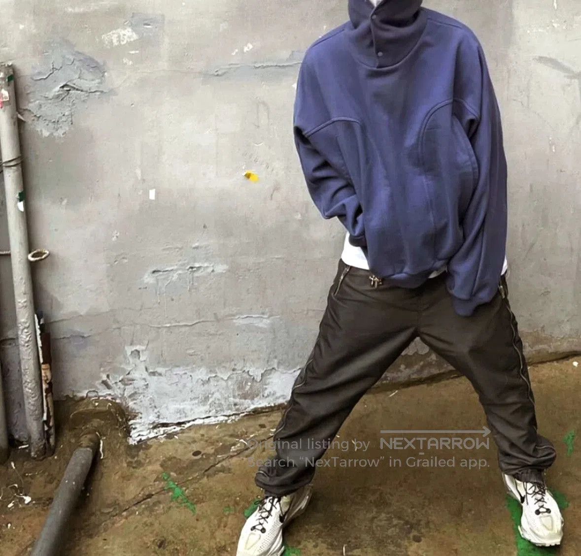 grailz side zip easy track pants.