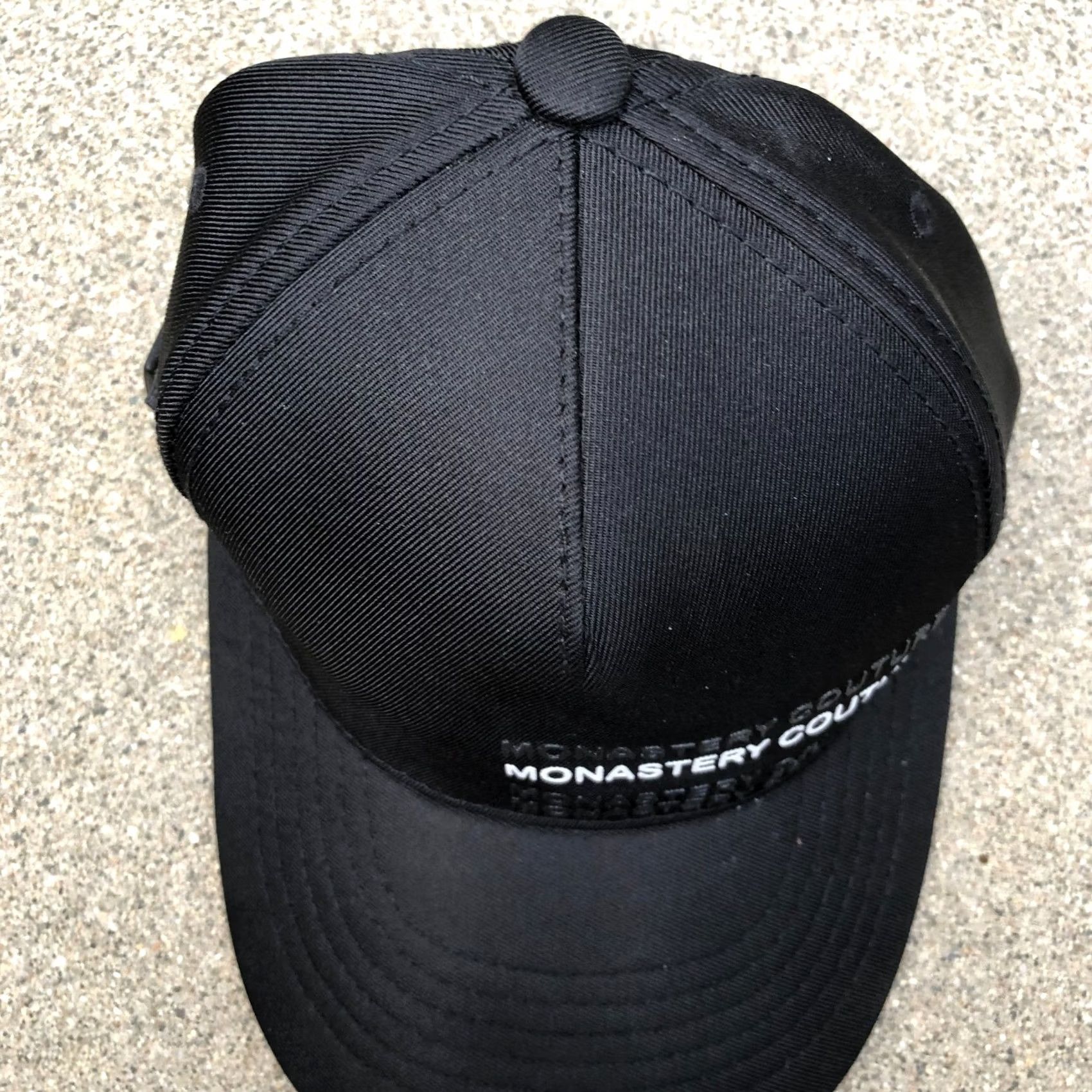 Vintage MONASTERY COUTURE Snapback Hat Men's One Size Black Adjustable Cap Size ONE SIZE - 3 Thumbnail