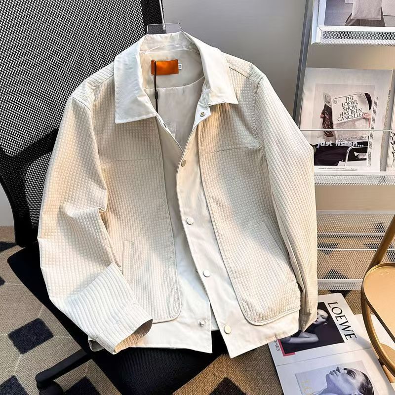 Vintage Off-White Waffle Knit Fake Two-Piece Jacket Size US M / EU 48-50 / 2 - 3 Thumbnail