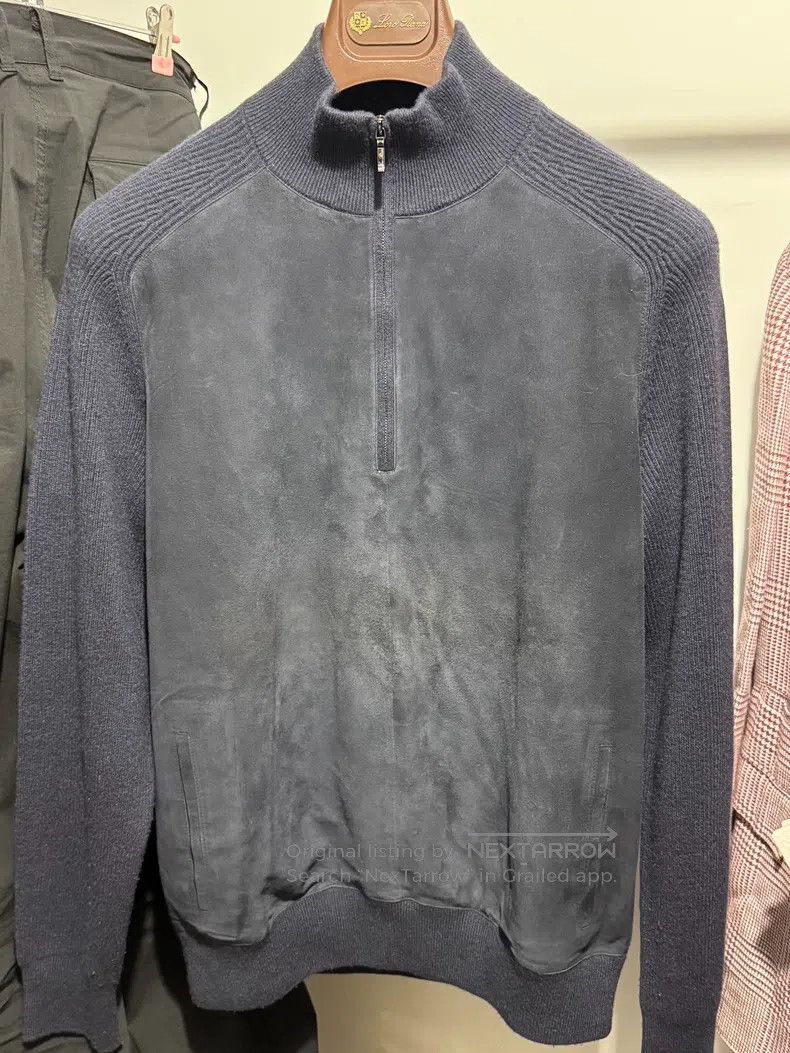 Loro Piana Loro Piana Baby cashmere and suede sweater Size US L / EU 52-54 / 3 - 1 Thumbnail