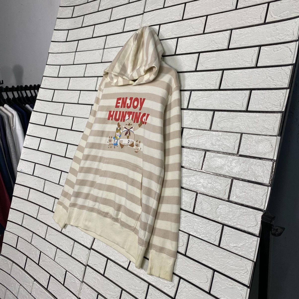 Japanese Brand 📌Vintage Hoodie Striped Design Uniqlo Cartoon Japan Size US L / EU 52-54 / 3 - 3 Thumbnail