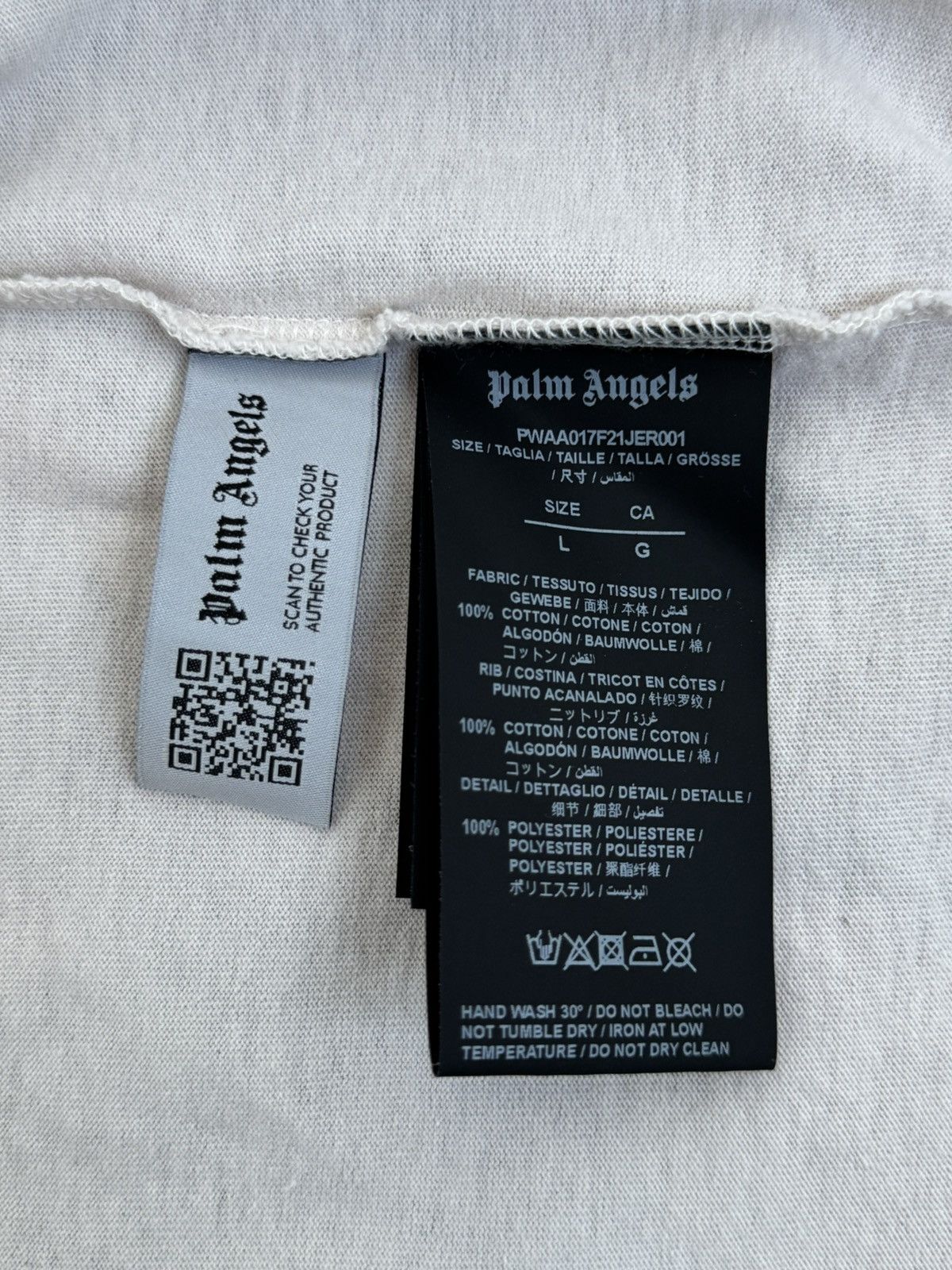 Palm Angels Palm Angels Archive Property Cream T-shirt Size US L / EU 52-54 / 3 - 5 Thumbnail