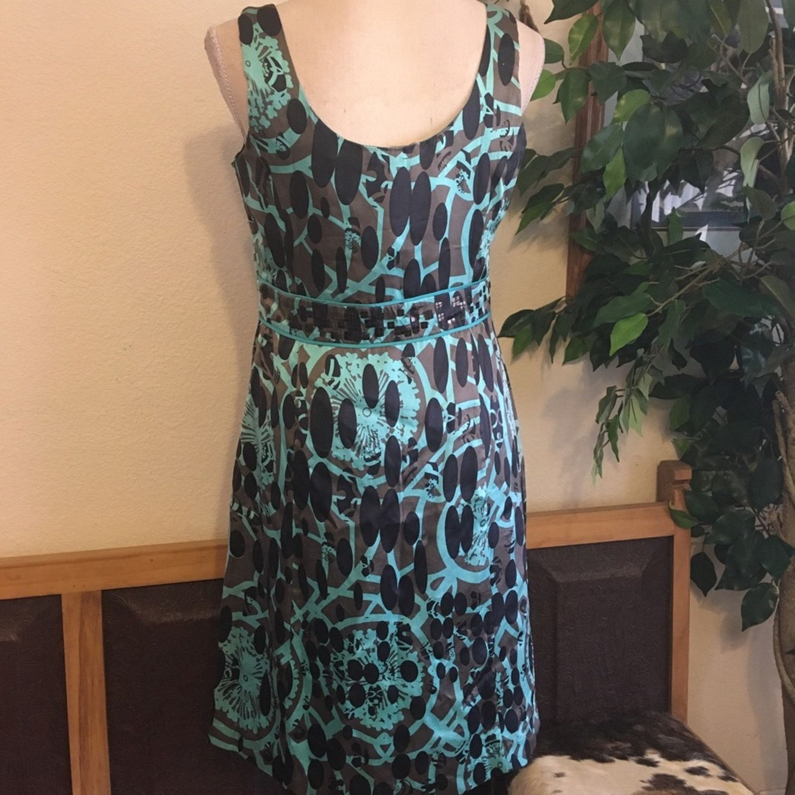 Rebecca Taylor Rebecca Taylor 100% silk sequin detail dress Size L / US 10 / IT 46 - 6 Thumbnail