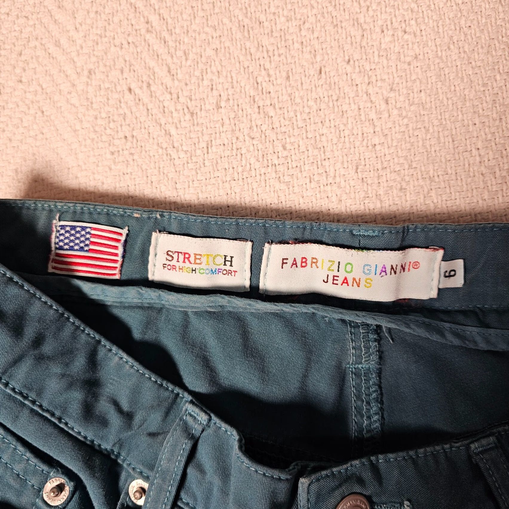 Altea VINTAGE Fabrizio Gianni Jeans Womens Jeans Regular Size 9 Blue Cotton Mid Rise Skinny Leg Distressed No Zip Pocket Jeans Size 30" / US 8 / IT 44 - 2 Thumbnail