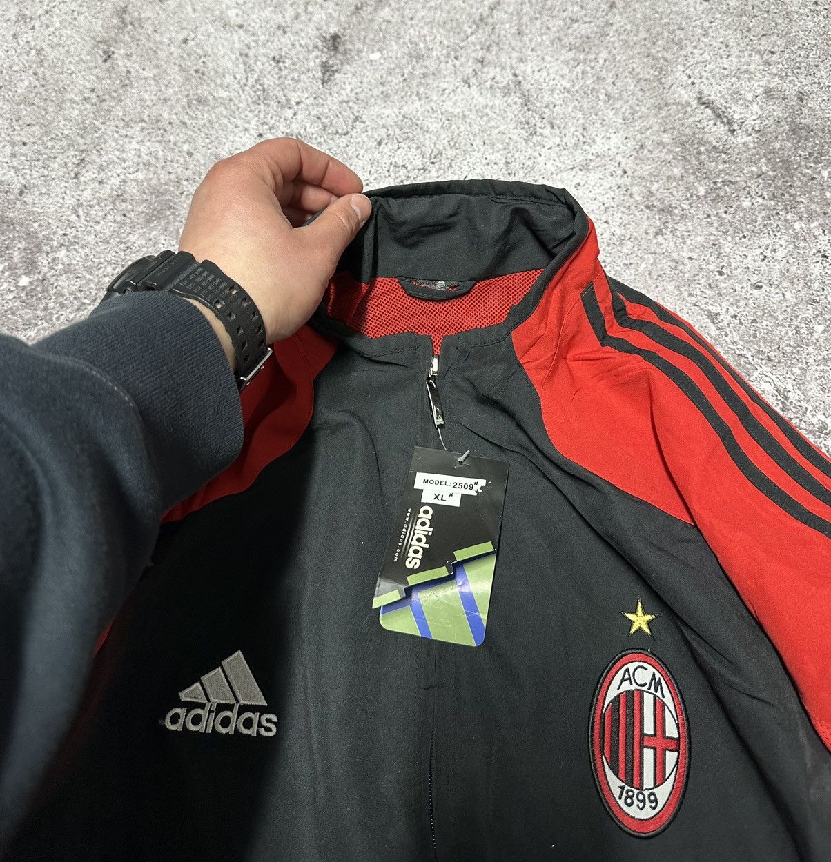 Japanese Brand Vintage Adidas AC Milan 2000s Traning Track Suit Y2K Japan Size US XL / EU 56 / 4 - 14 Thumbnail