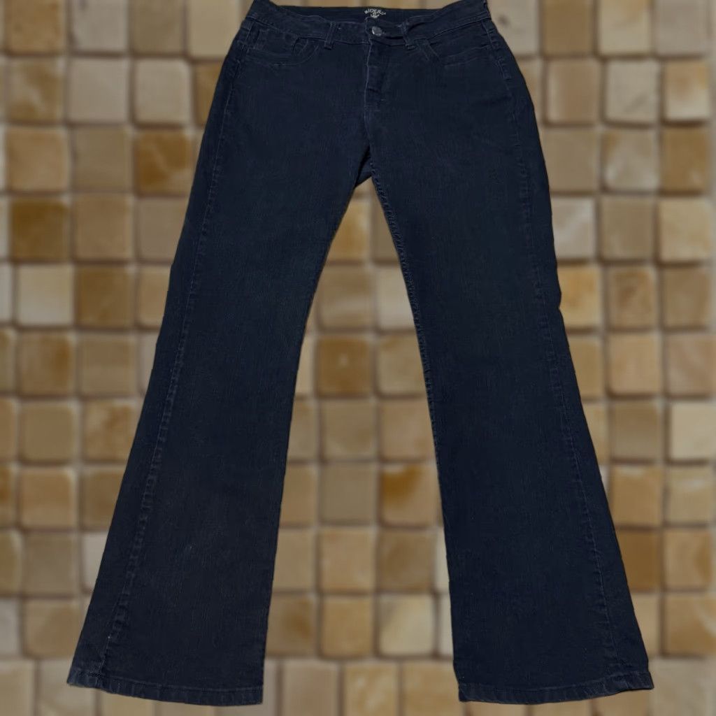 Lee Riders By Lee 130N480 Mid-rise Bootcut Black Jeans Womens 14L 33.5in Inseam Size 36" / US 14 / IT 50 - 1 Thumbnail
