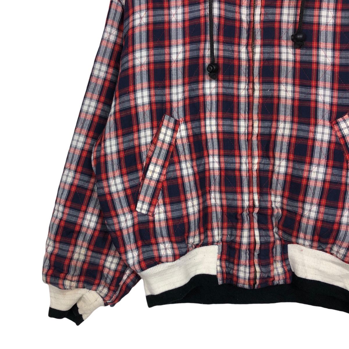 📌Vintage Reversible Bomber Jacket Union Bay Tartan Design