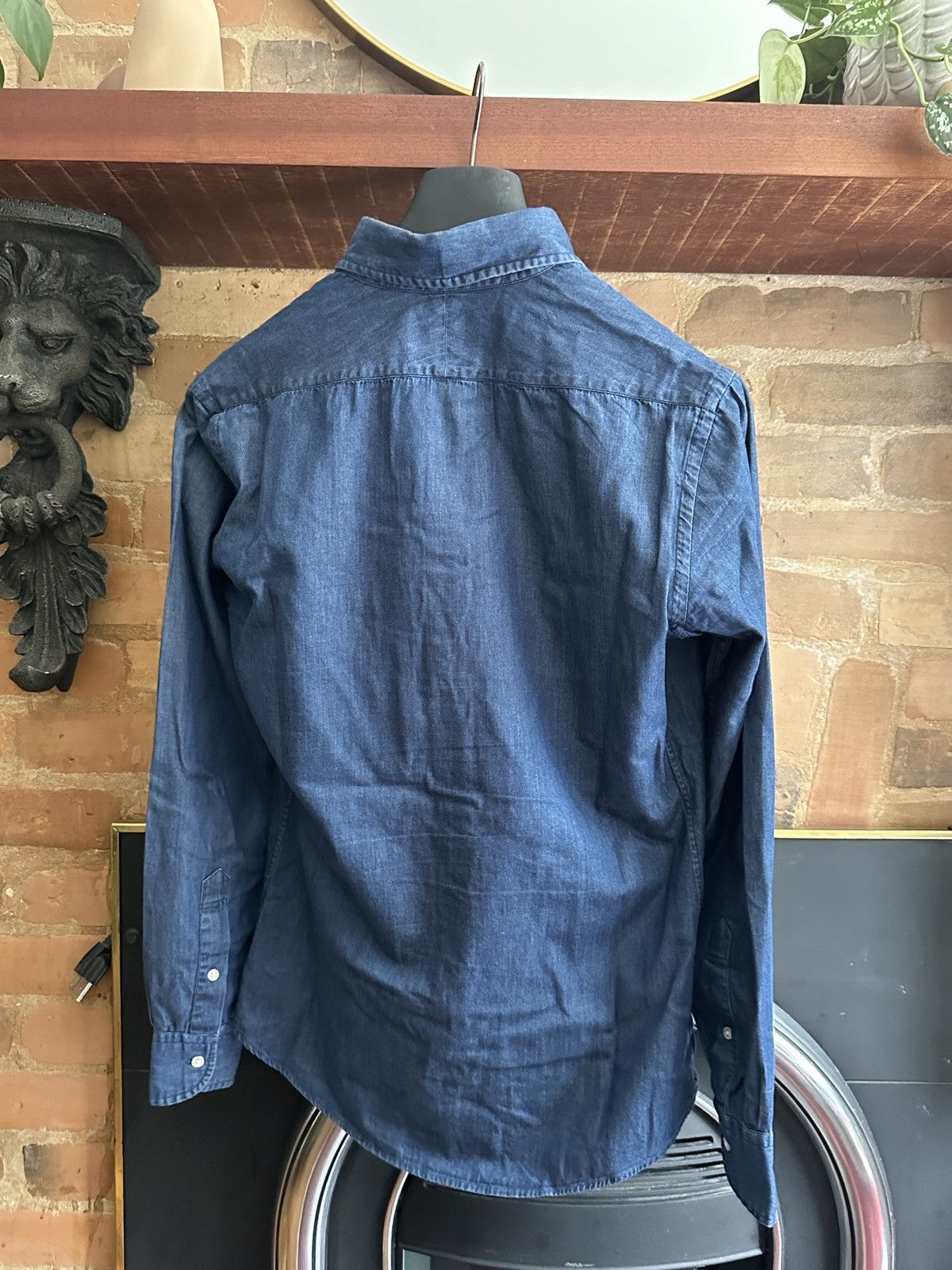 Spier & Mackay Spier and Mackay Handmade Extra Slim Rinse Wash Dress Shirt Size 38R - 2 Thumbnail