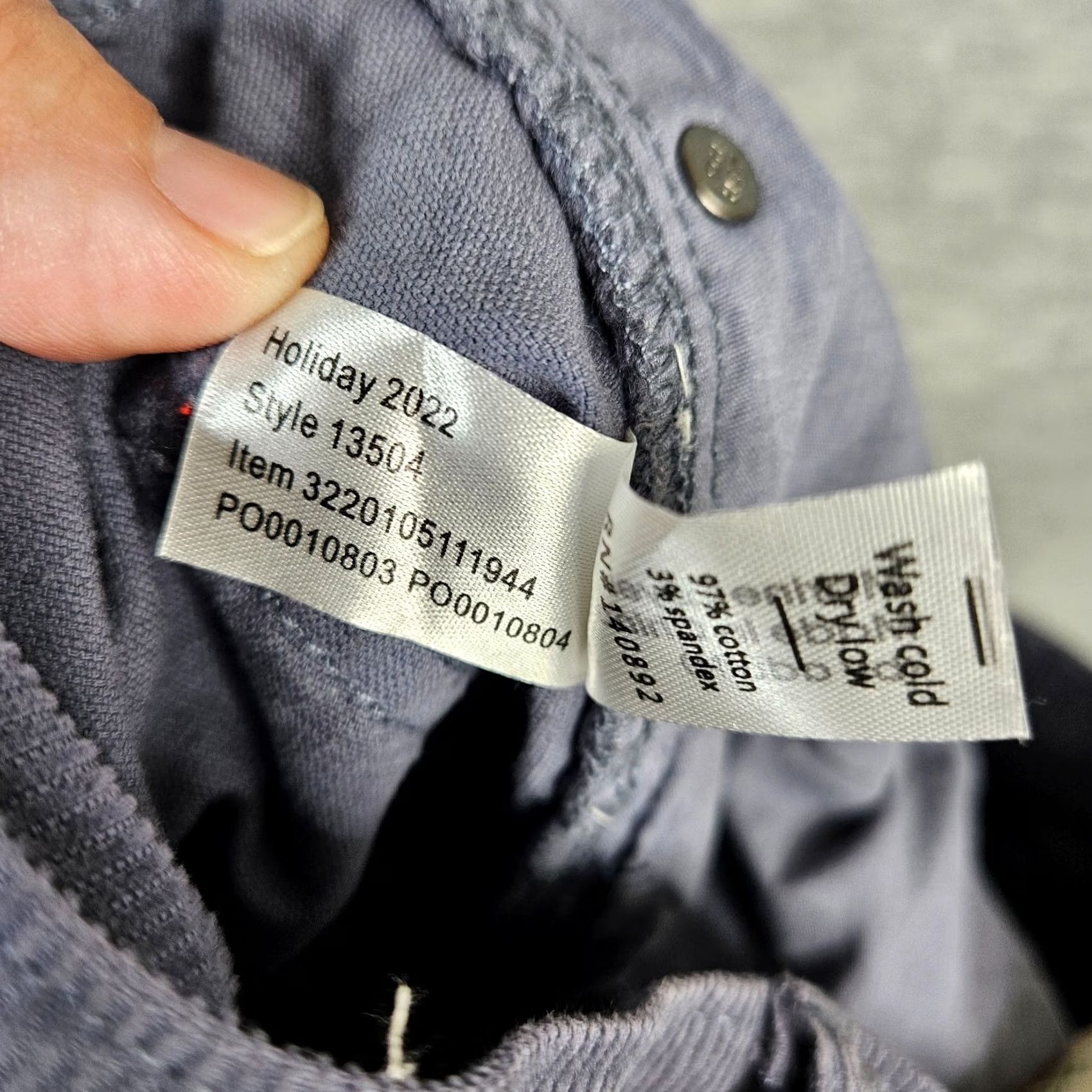 Vintage Blue Men's Slim Straight Corduroy Pant Casual 30X29 Gray Size US 30 / EU 46 - 6 Thumbnail