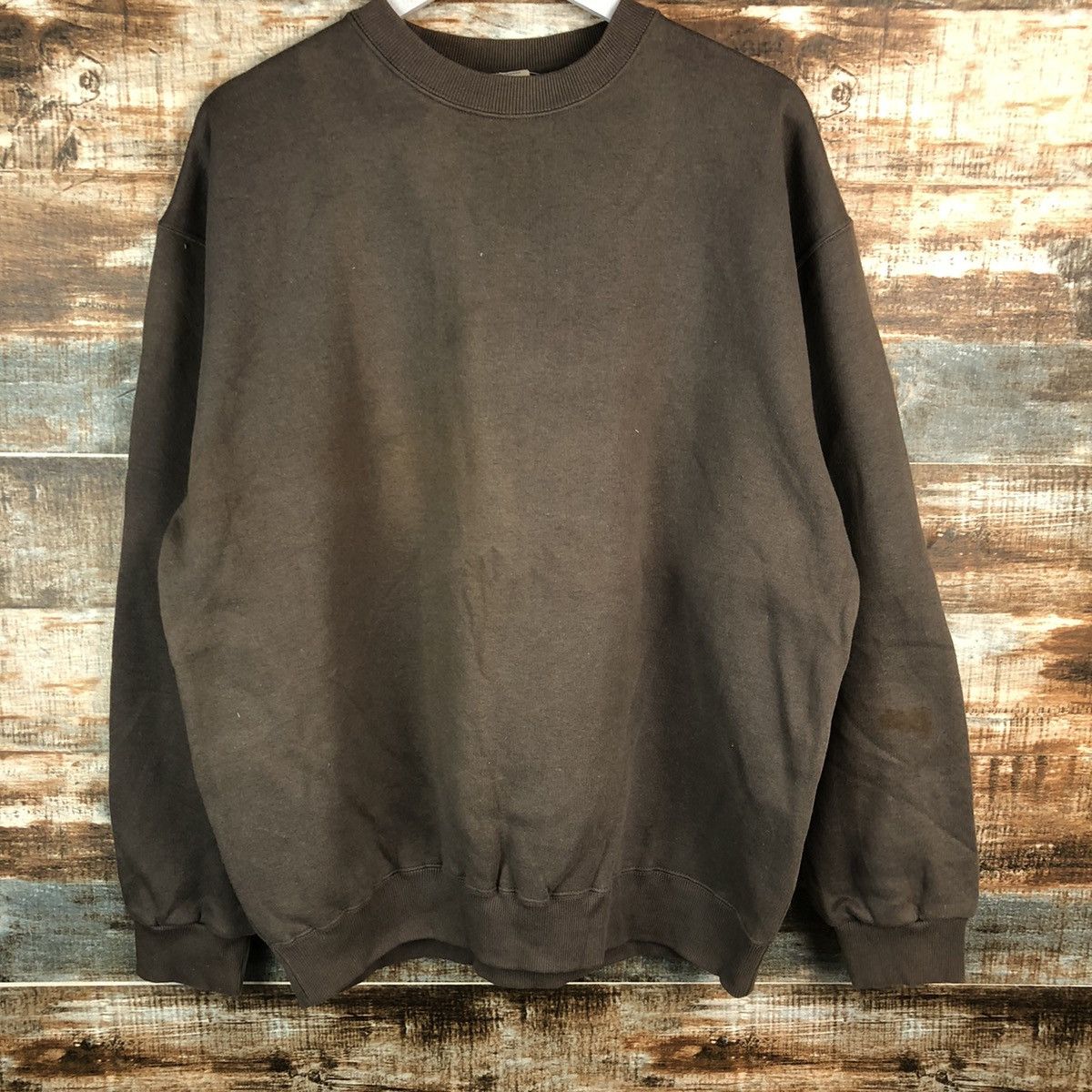 Japanese Brand Sun Friend vintage Brown Sweatshirt #A1533 Size US L / EU 52-54 / 3 - 3 Thumbnail