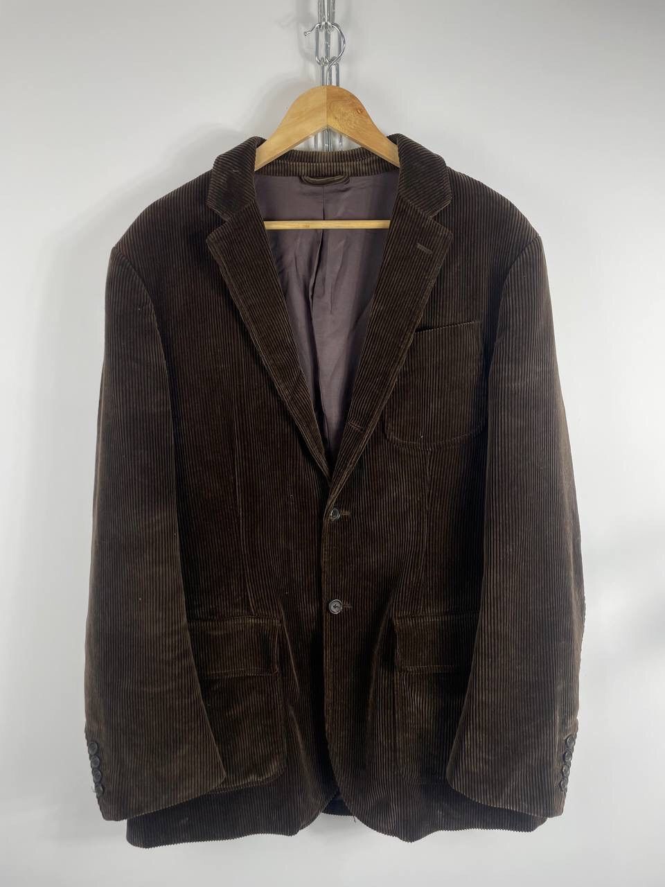 Polo Ralph Lauren × Ralph Lauren × Vintage Vintage 90s Polo Ralph Lauren Corduroy Velvet Blazer Jacket Size 46R - 1 Thumbnail