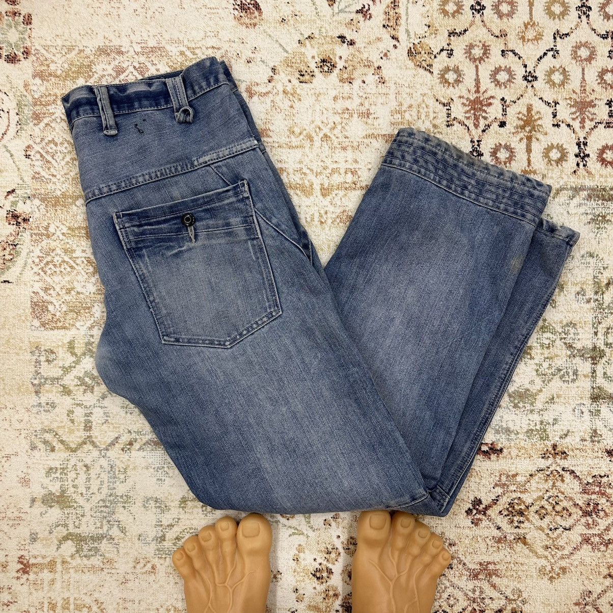 If Six Was Nine × Japanese Brand Vintage Japanese Style Double Knee Jeans Crazy Fit W36xL34 Size US 36 / EU 52 - 3 Thumbnail