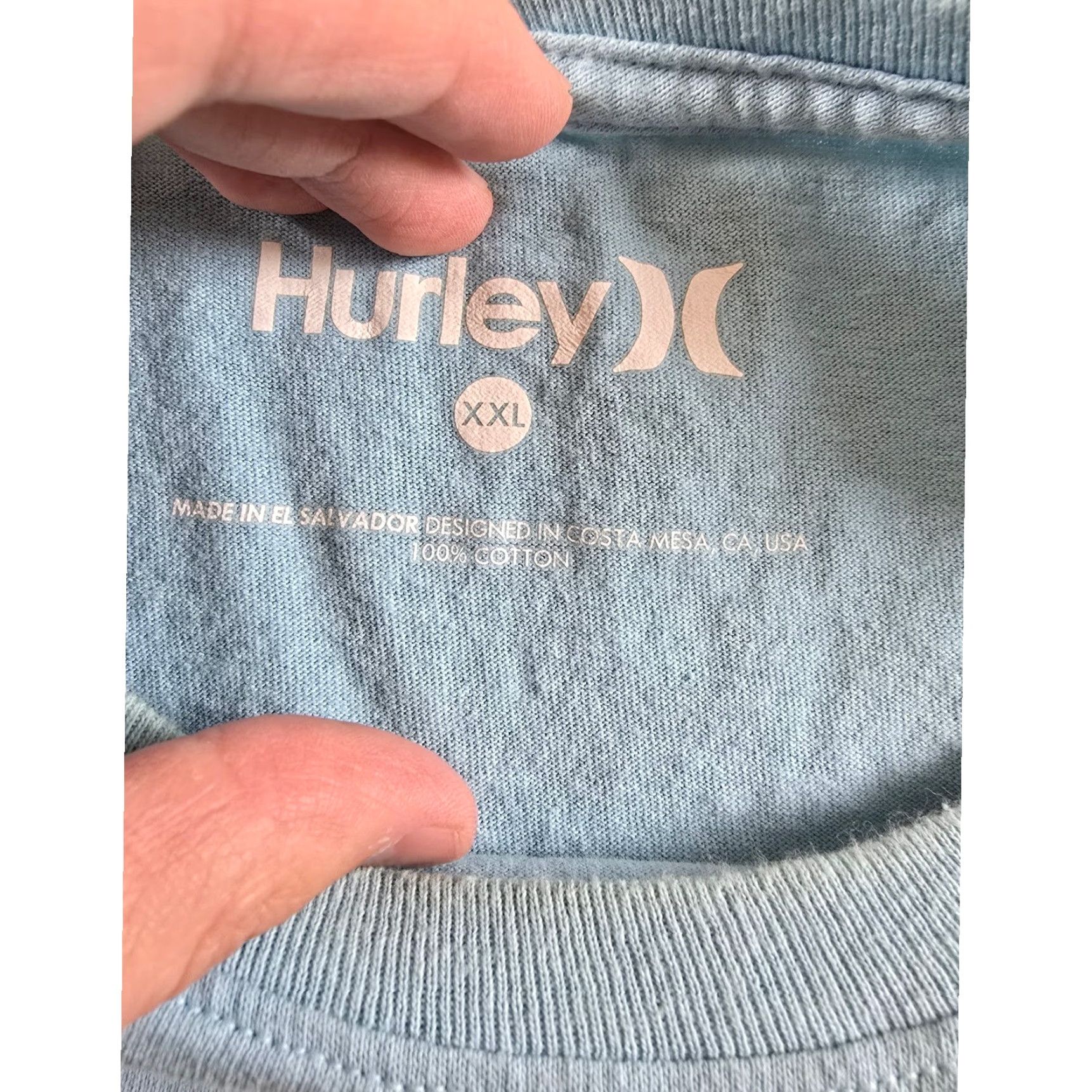Hurley Hurley T Shirt Mens 2XL Blue Surf Beach Palm Trees Waves Graphic Print Crew Neck Short Sleeve Cotton Vintage No Size US XXL / EU 58 / 5 - 4 Thumbnail
