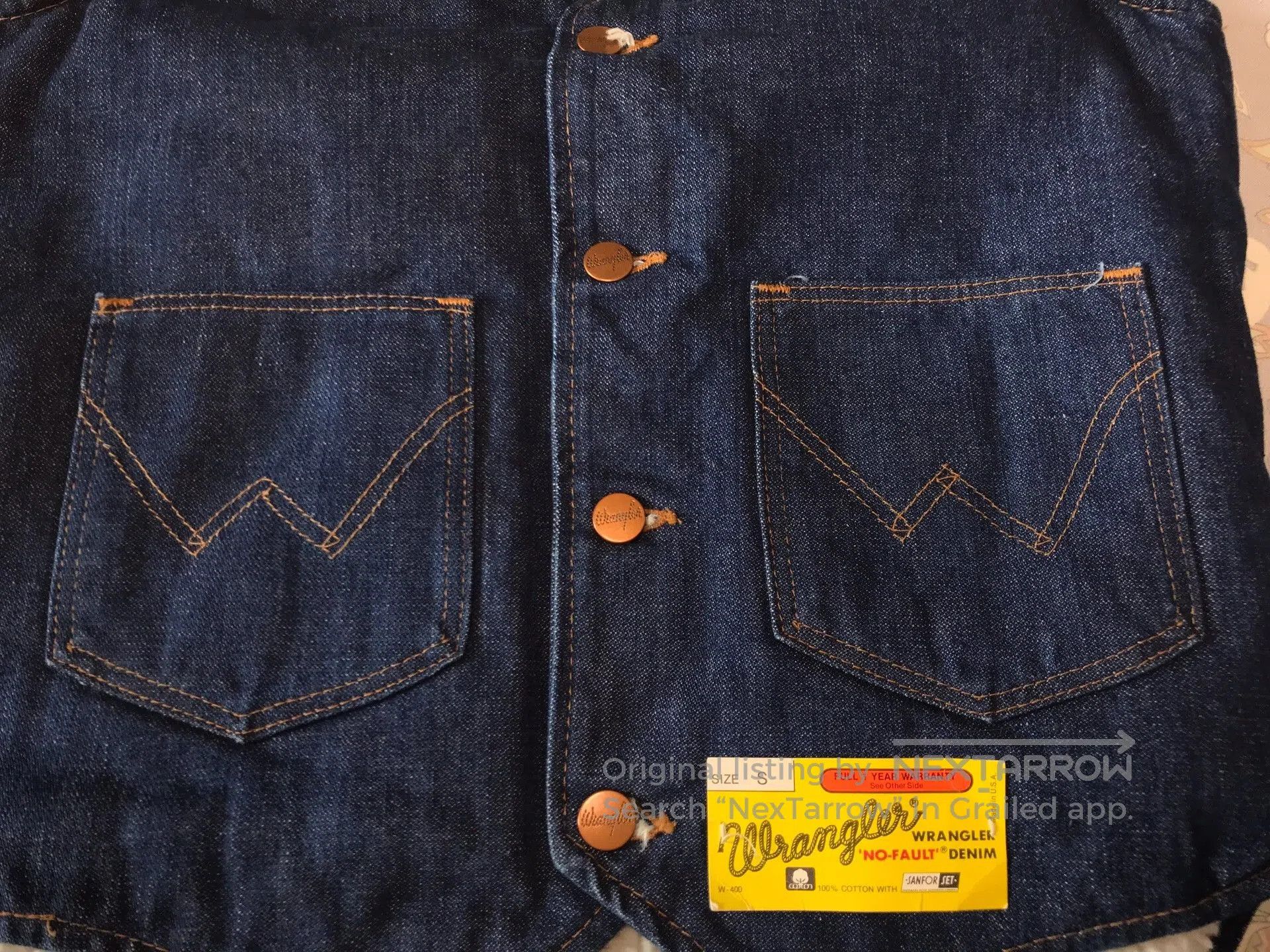 Wrangler 80s Wrangler Sherpa Lined Western Vest. Size US S / EU 44-46 / 1 - 4 Thumbnail