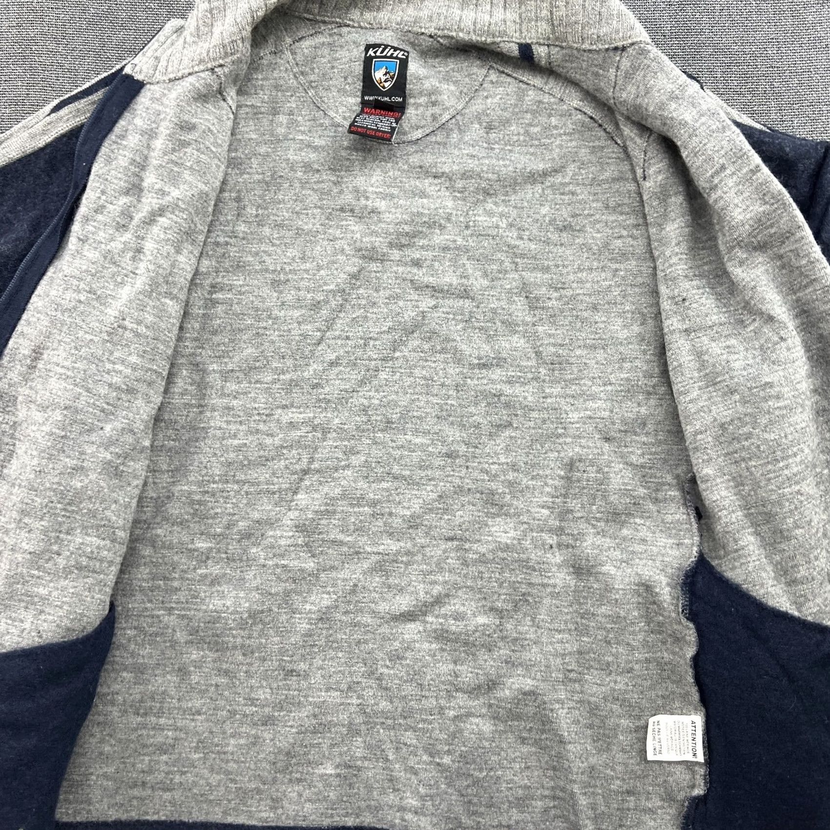 Vintage KUHL Mens Jacket Merino Wool Full Zip Fleece Blue Medium Windbreaker Regular Hoodie? Size US M / EU 48-50 / 2 - 5 Thumbnail